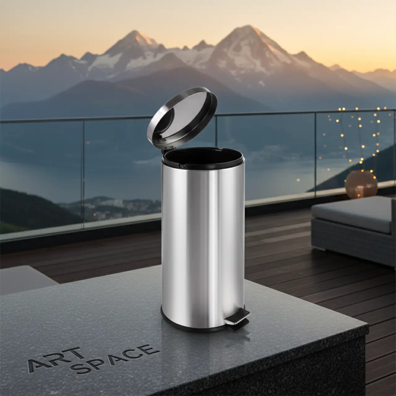 Баки мусорные с педалью