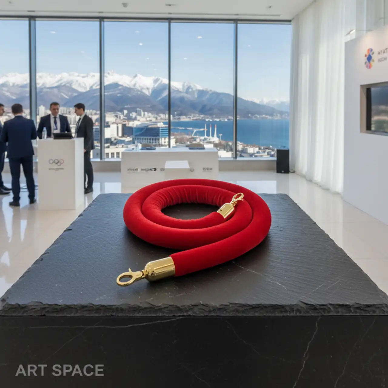 Канаты для оградительной стойки (столбика)