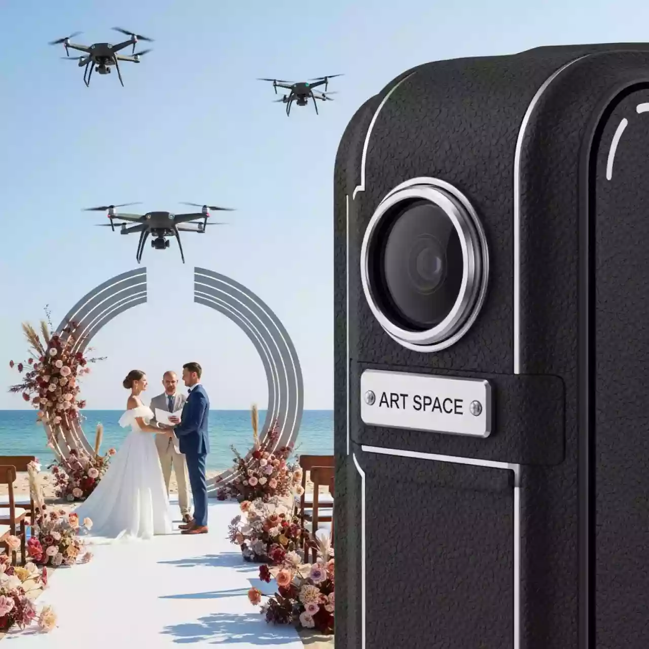 Аренда Аэровидео и аэрофотосъемка на пляже «Мандарин» — ART SPACE