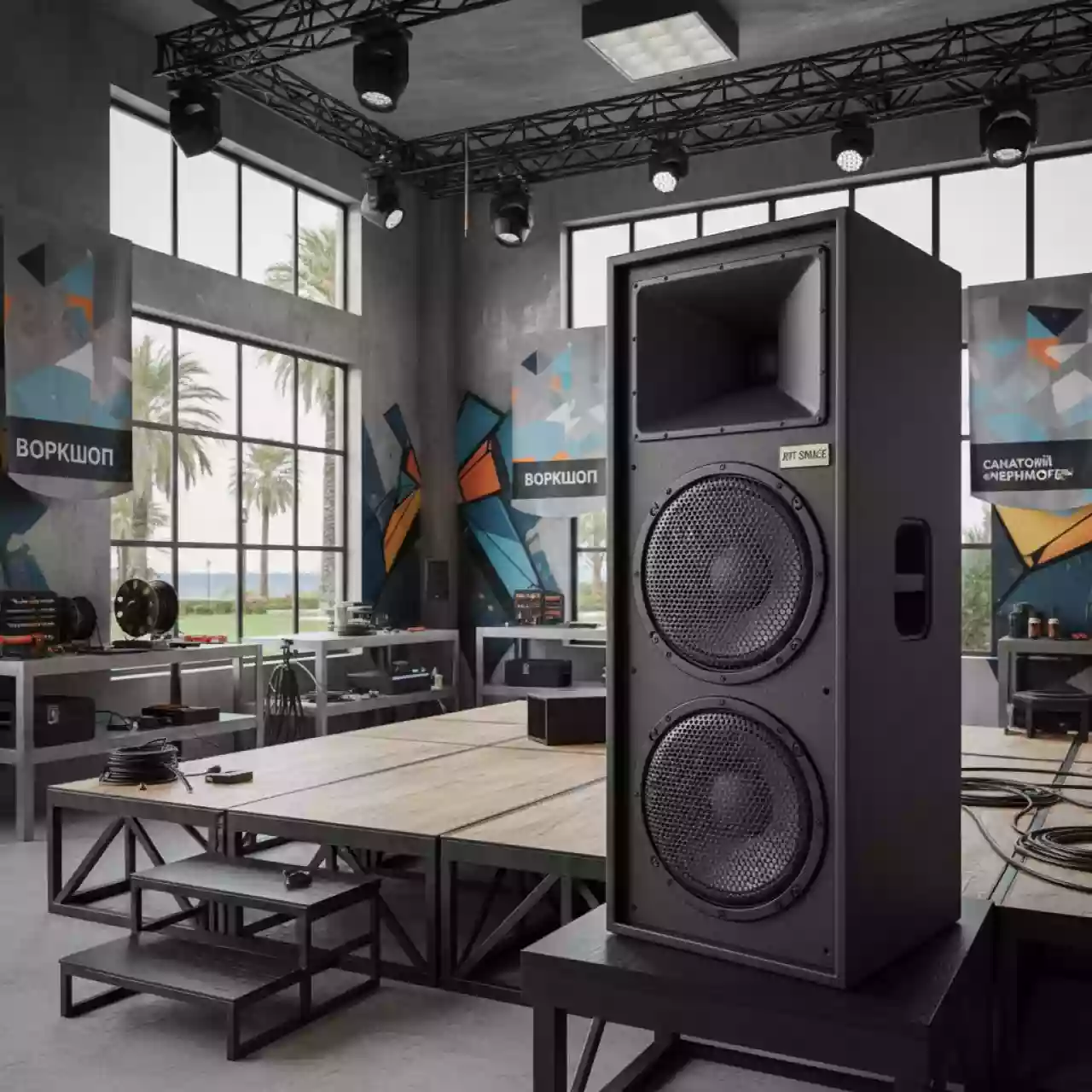 Аренда Акустическая система Dynacord Madras M 212 в санатории «Черноморье» — ART SPACE