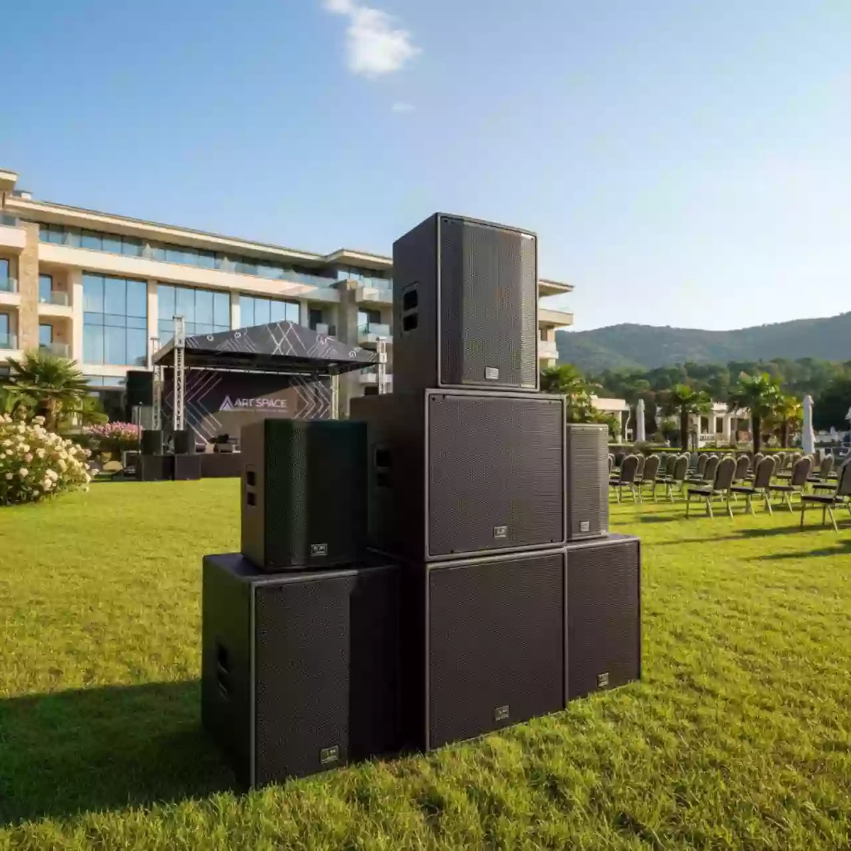 Аренда Акустическая система Nexo Alpha M3 в санатории «Октябрьский» — ART SPACE