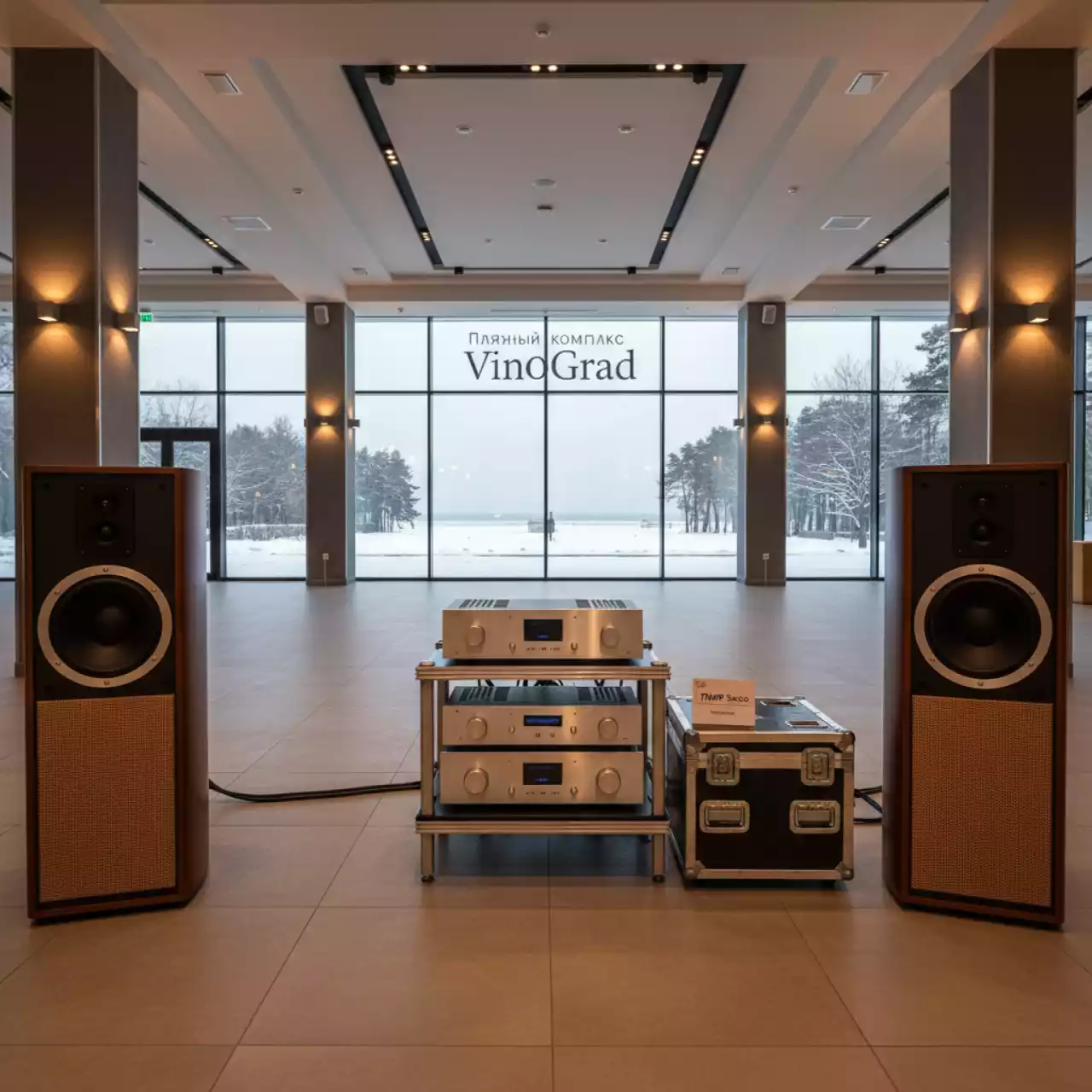 Аренда Акустические системы и усилители Гармония 70М в пляжном комплексе VinoGrad — ART SPACE