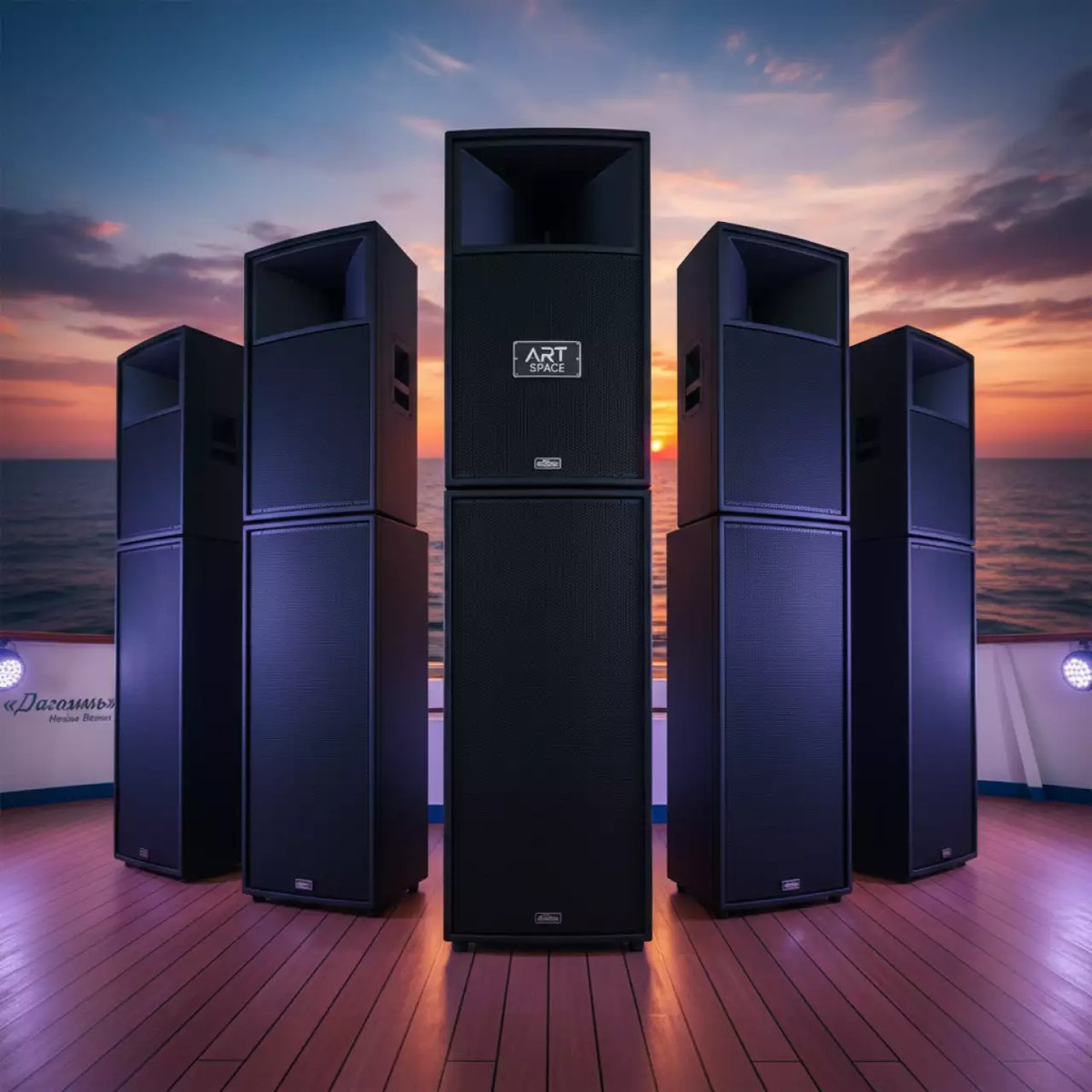 Аренда Акустика активная для выступлений на теплоходе «Дагомыс» — ART SPACE