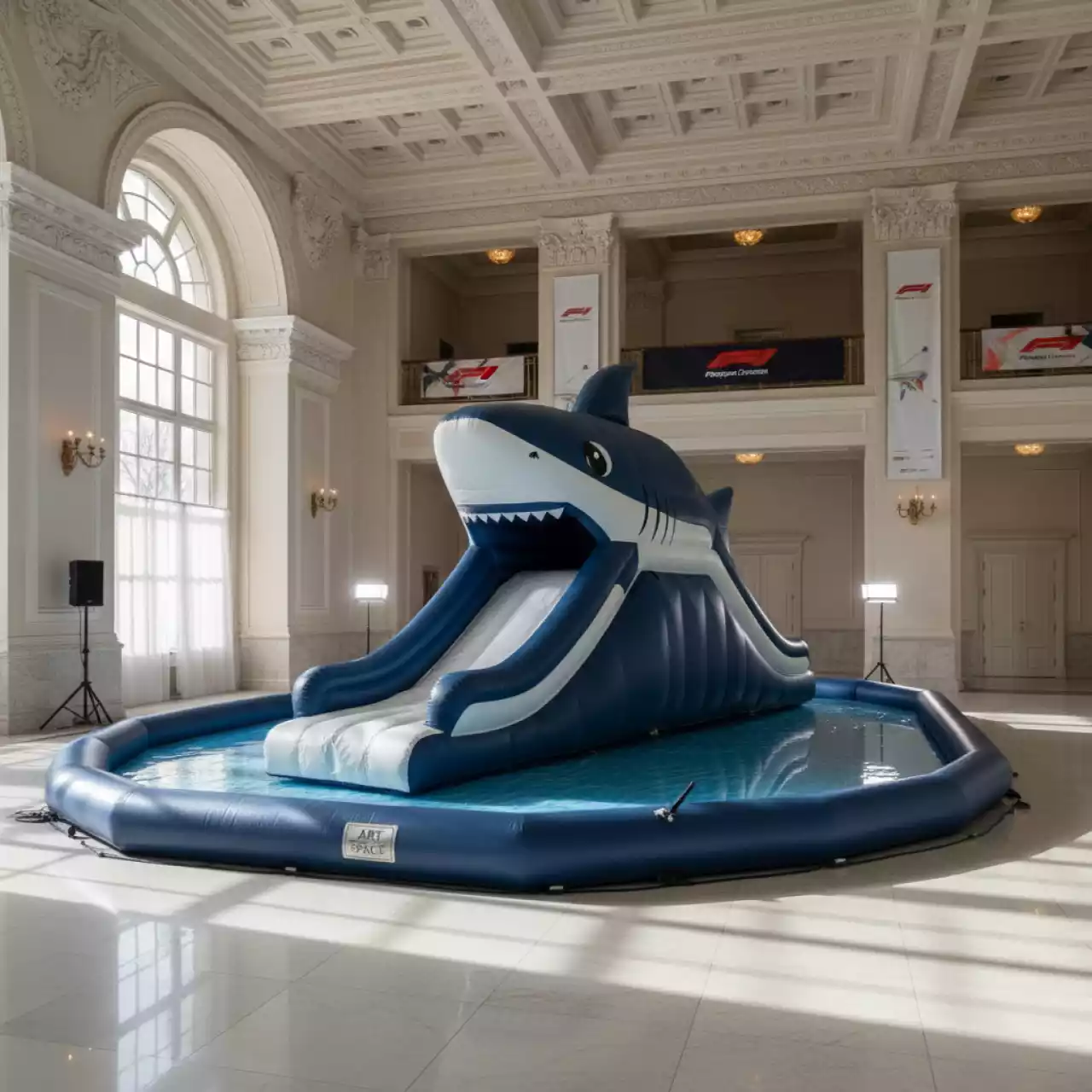 Аренда Аквапарк мобильный детский «Акула» в гранд-отеле «Жемчужина» — ART SPACE