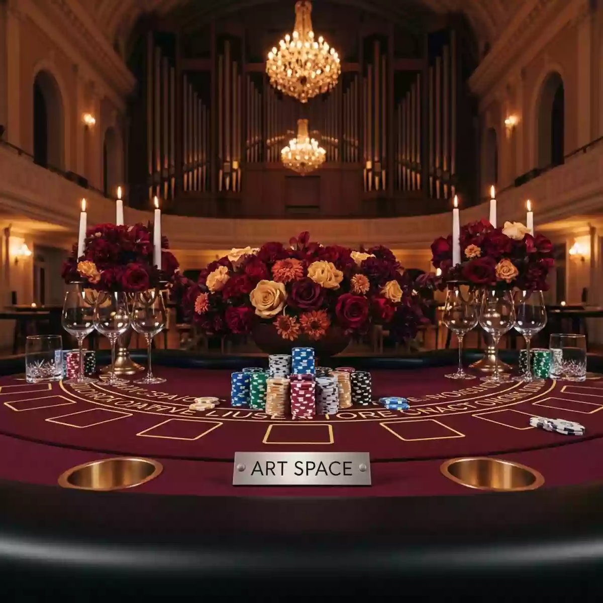 Аренда Алкогольное кулинарное казино в Зале органной и камерной музыки — ART SPACE