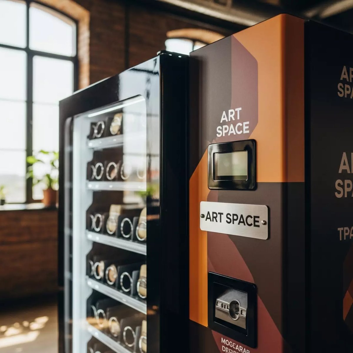 Аренда Аппарат для выдачи шоколадок в ресторане «Сыроварня» — ART SPACE