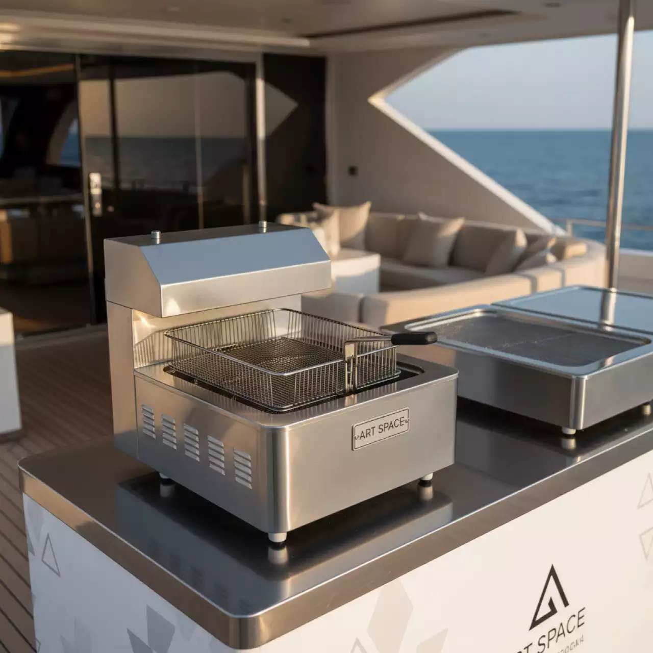 Аренда Аппарат фритюр для пончиков на VIP теплоходе (Морпорт Сочи) — ART SPACE