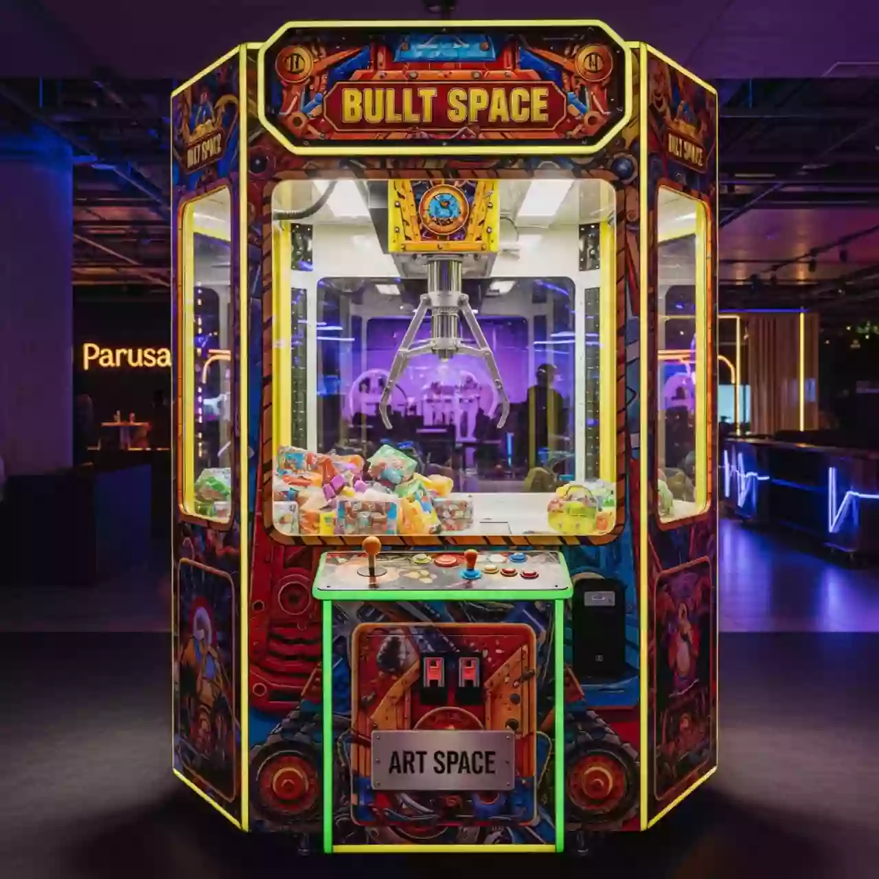 Аренда Аппарат игровой Бульдозер с призами в ресторане «Паруса» — ART SPACE