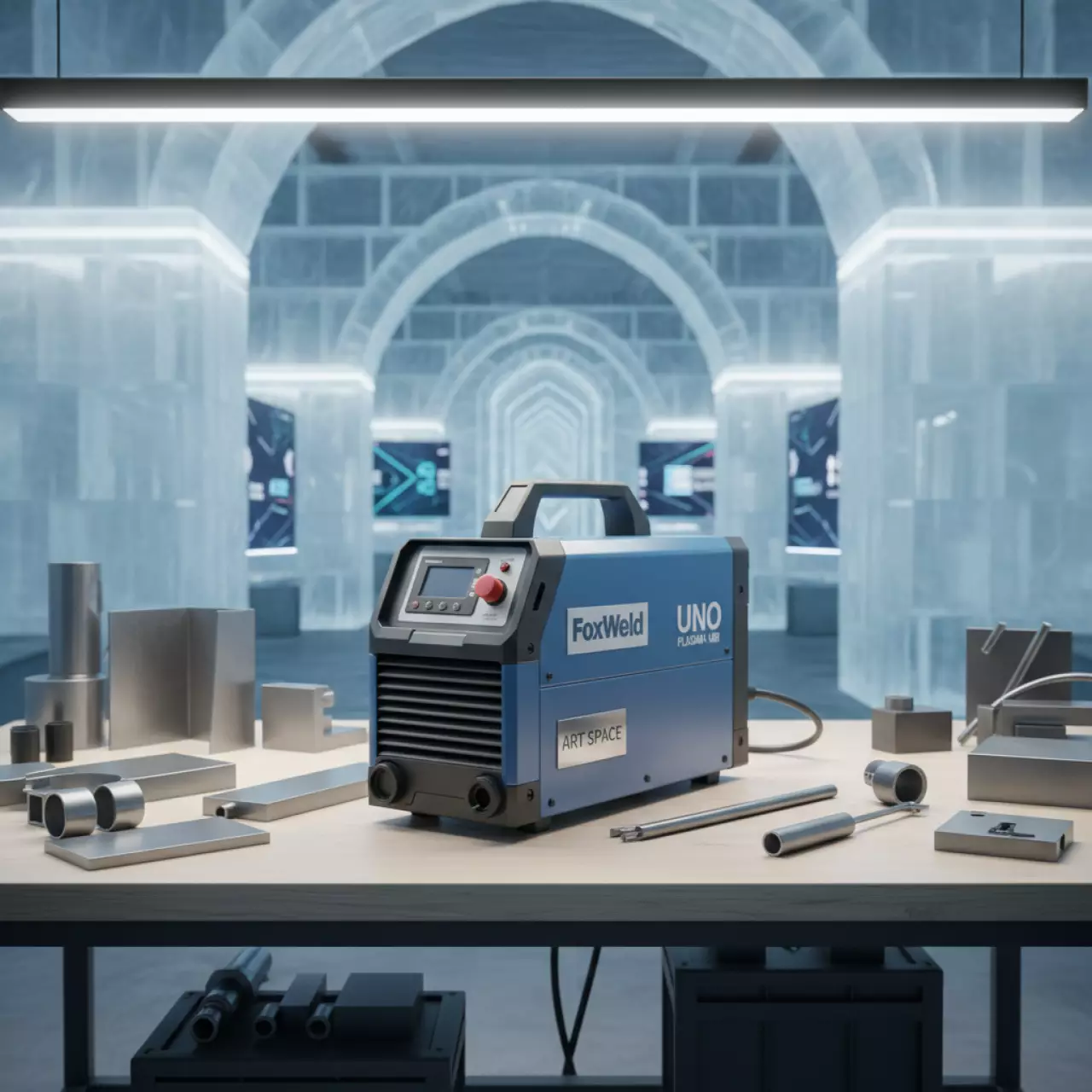 Аренда Аппарат плазменной резки FoxWeld UNO PLASMA 40 AIR в ледовом дворце «Роза Хутор» — ART SPACE