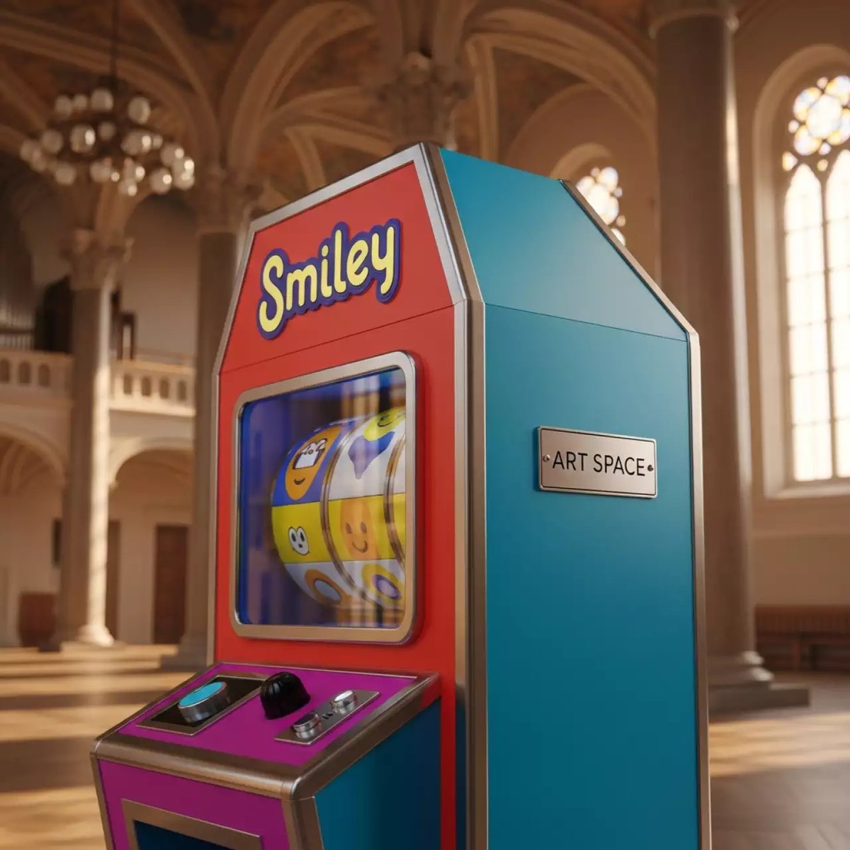 Аренда Аппарат призовой "Смайлик" в Зале органной и камерной музыки — ART SPACE