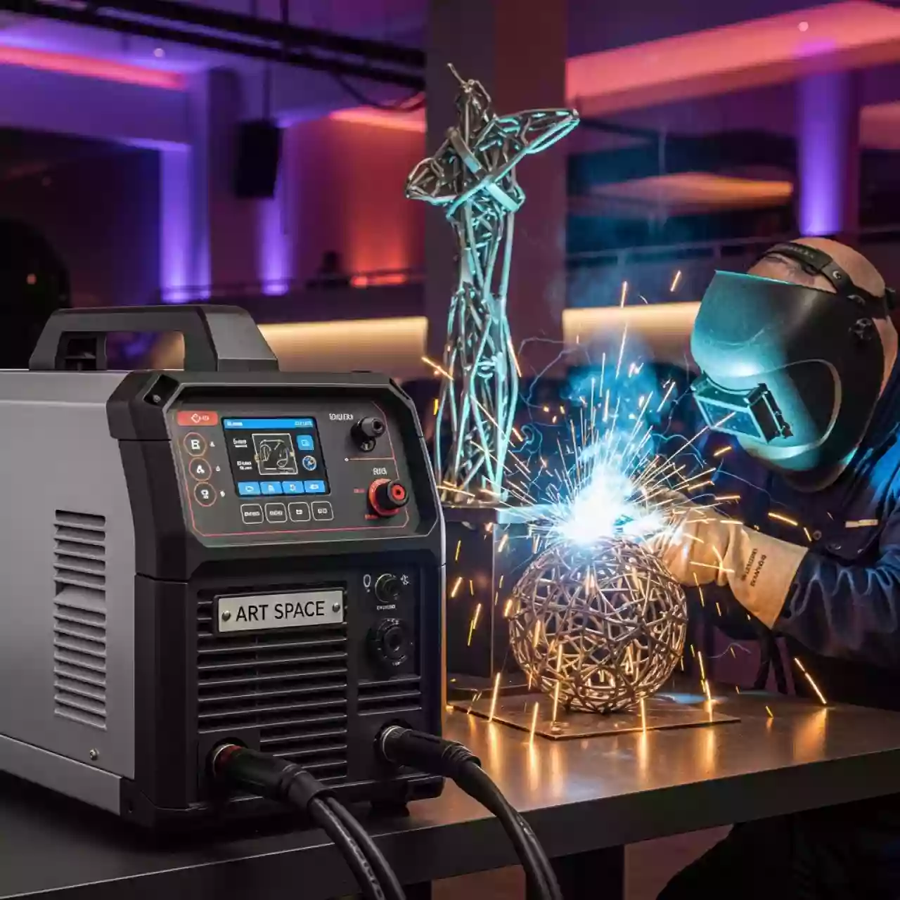 Аренда Аппарат сварочный инвертор KVAZARRUS MIG 200 в ресторане «Voda» — ART SPACE