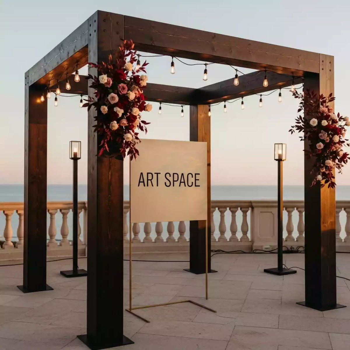 Аренда Арка деревянная Хупа в санатории «Черноморье» — ART SPACE