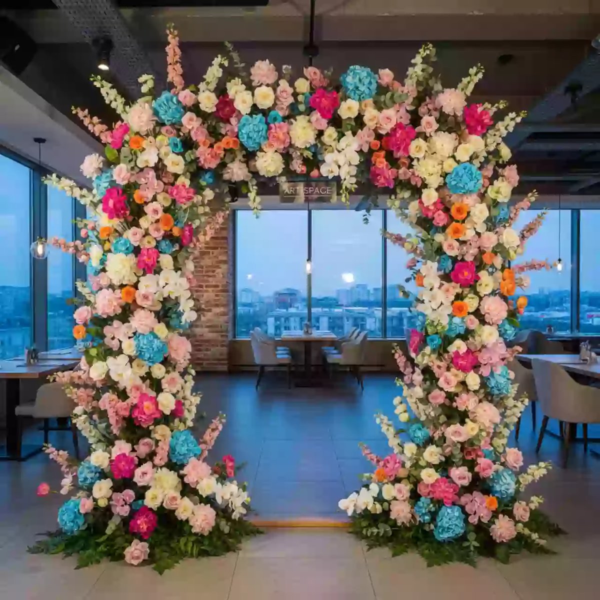 Аренда Арка флористическая № 30 в ресторане «Баран-Рапан» — ART SPACE
