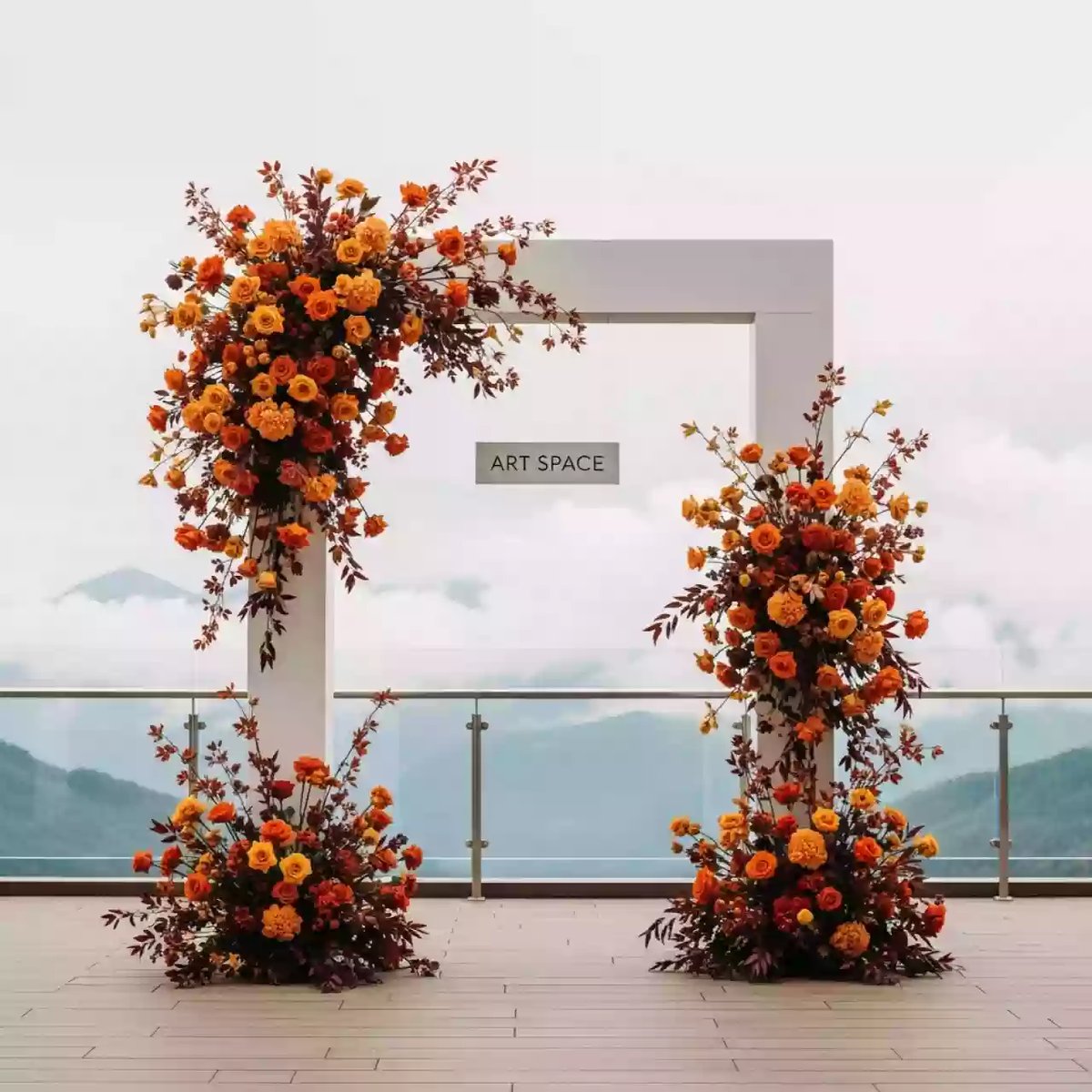 Аренда Арка флористическая № 7 в Sochi Marriott Krasnaya Polyana — ART SPACE