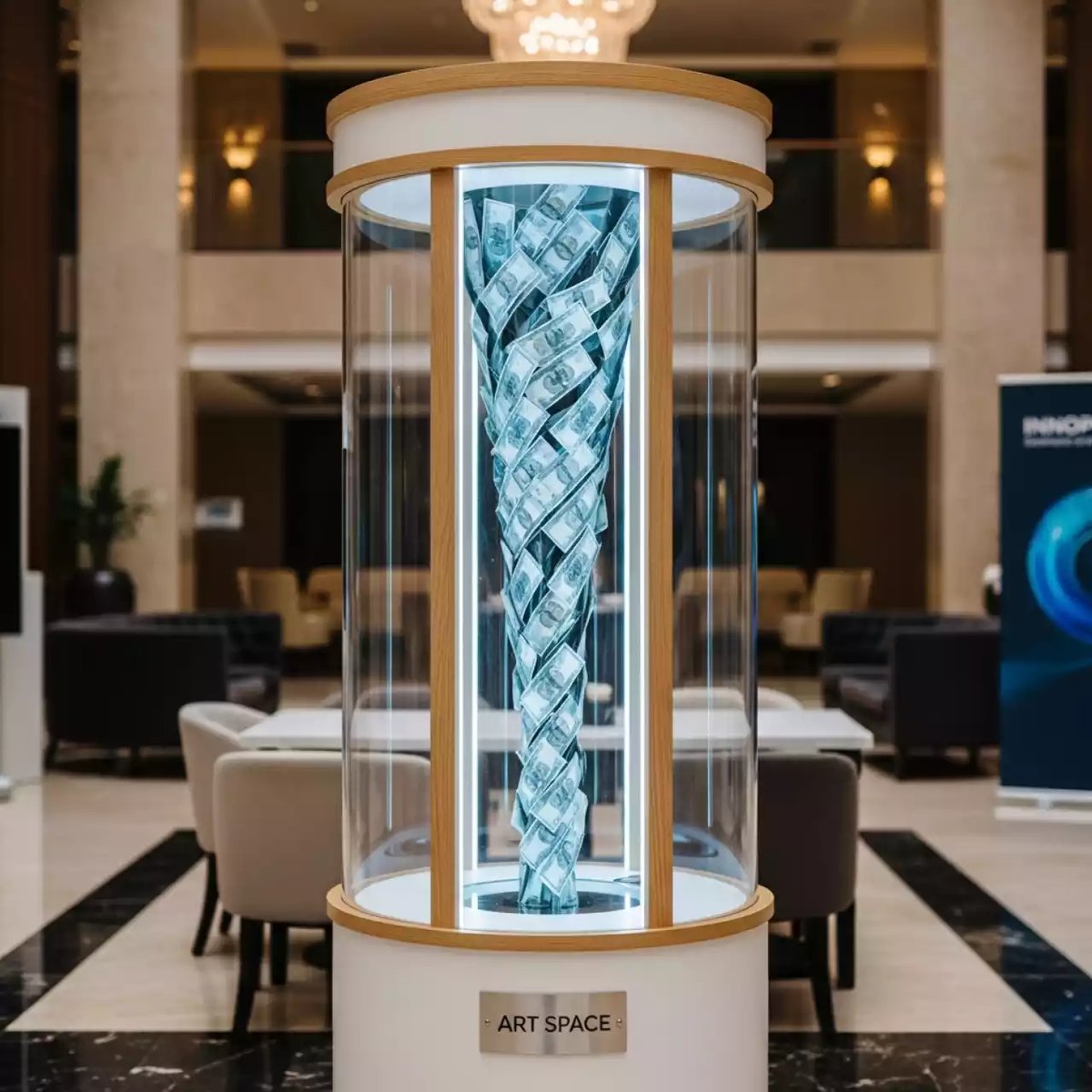 Аренда Аттракцион летающие деньги 2.0 в Rodina Grand Hotel & SPA — ART SPACE