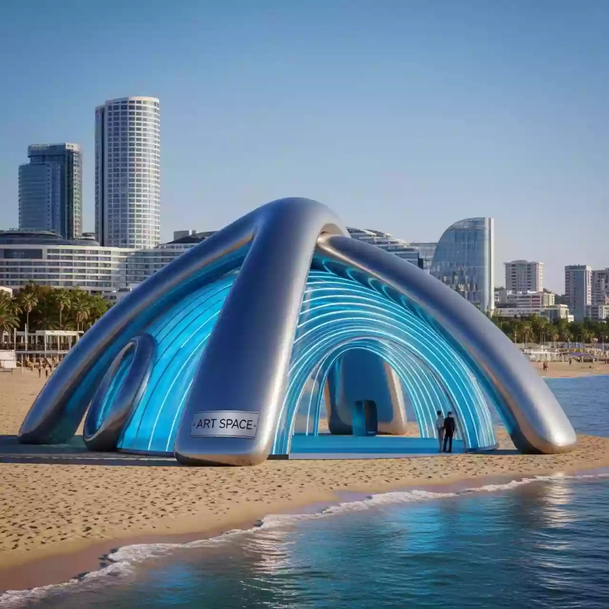 Аренда Аттракцион надувной на пляже «Ривьера» — ART SPACE