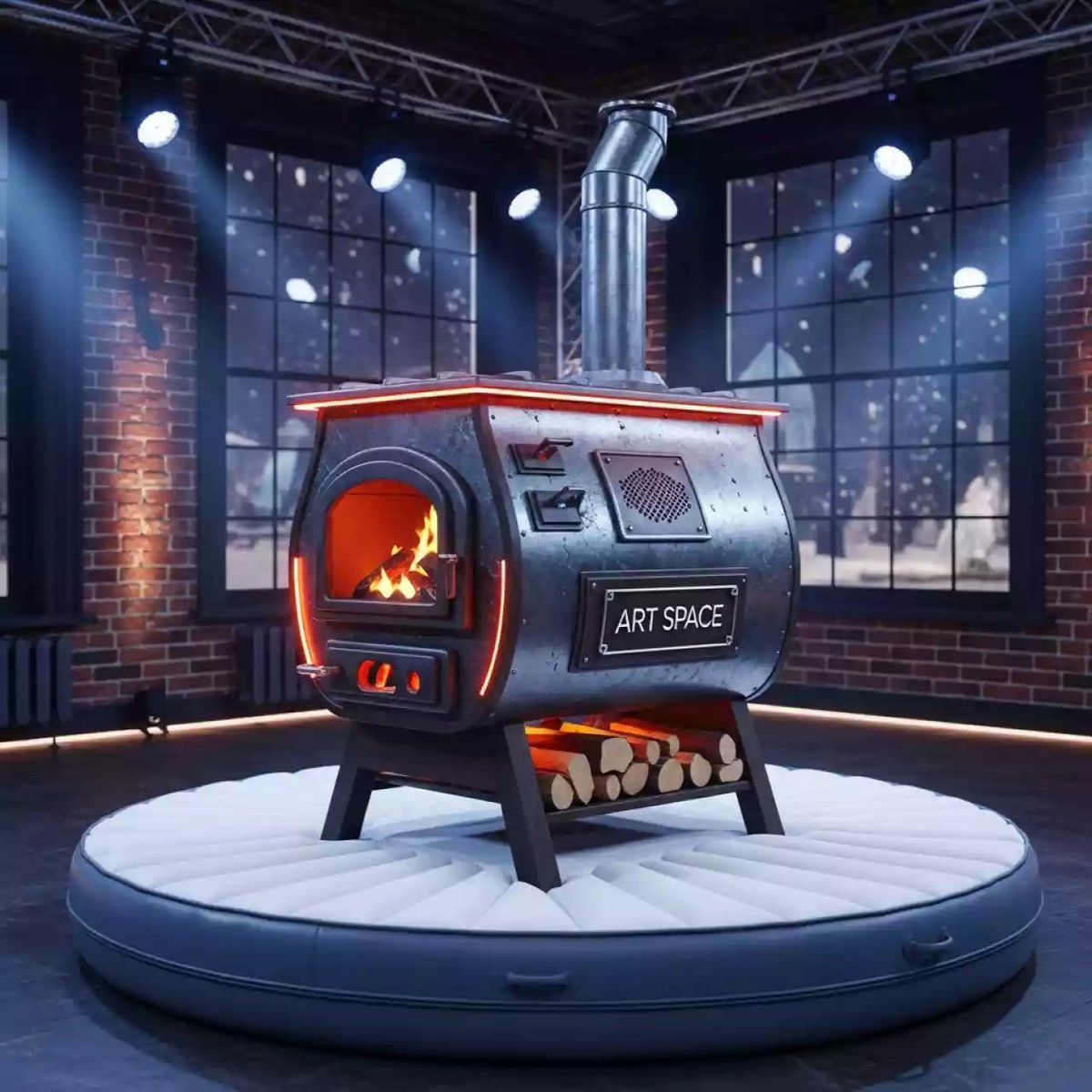 Аренда Аттракцион родео Печка в ресторане «Магадан» — ART SPACE