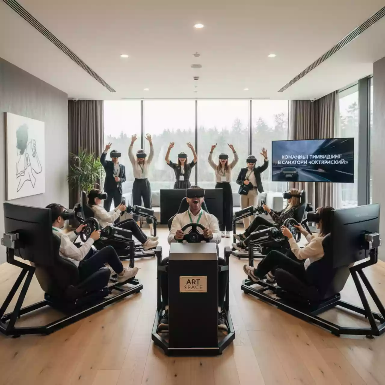 Аренда Аттракцион VR автосимулятор в санатории «Октябрьский» — ART SPACE