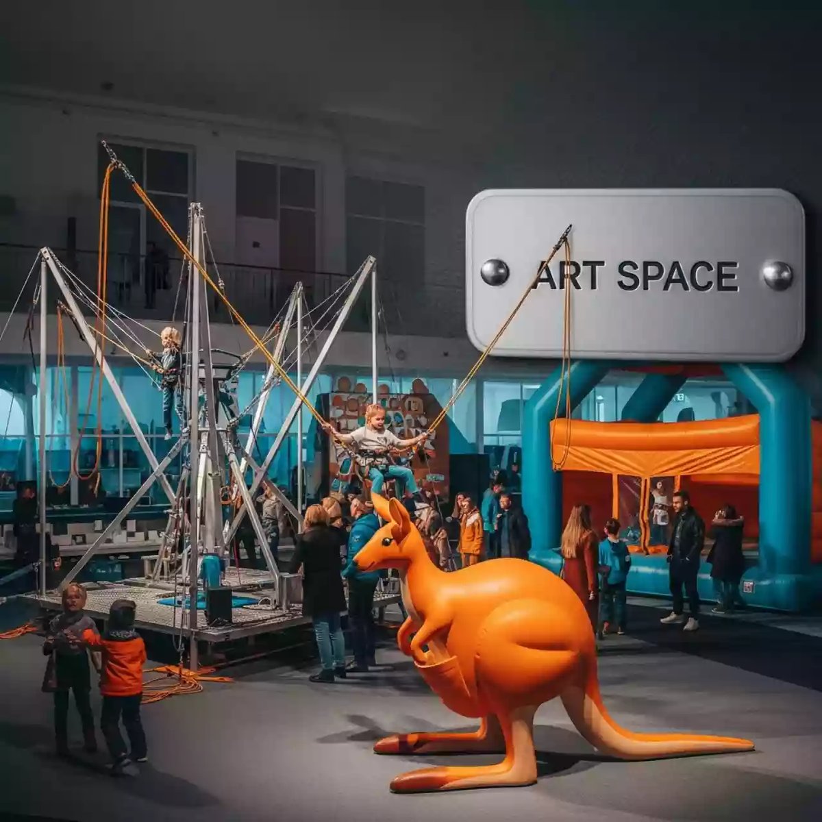 Аренда Аттракционы банджи и кенгуру в санатории «Металлург» — ART SPACE