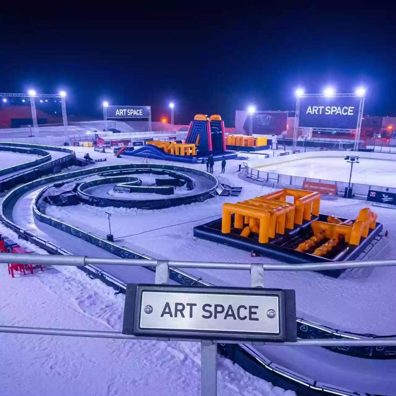 Аренда Аттракционы для зимнего корпоратива на природе в Skypark Sochi — ART SPACE