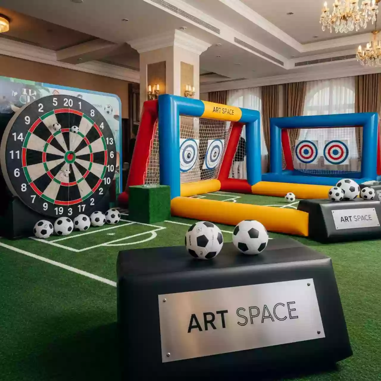 Аренда Аттракционы футбольные в гранд-отеле «Жемчужина» — ART SPACE