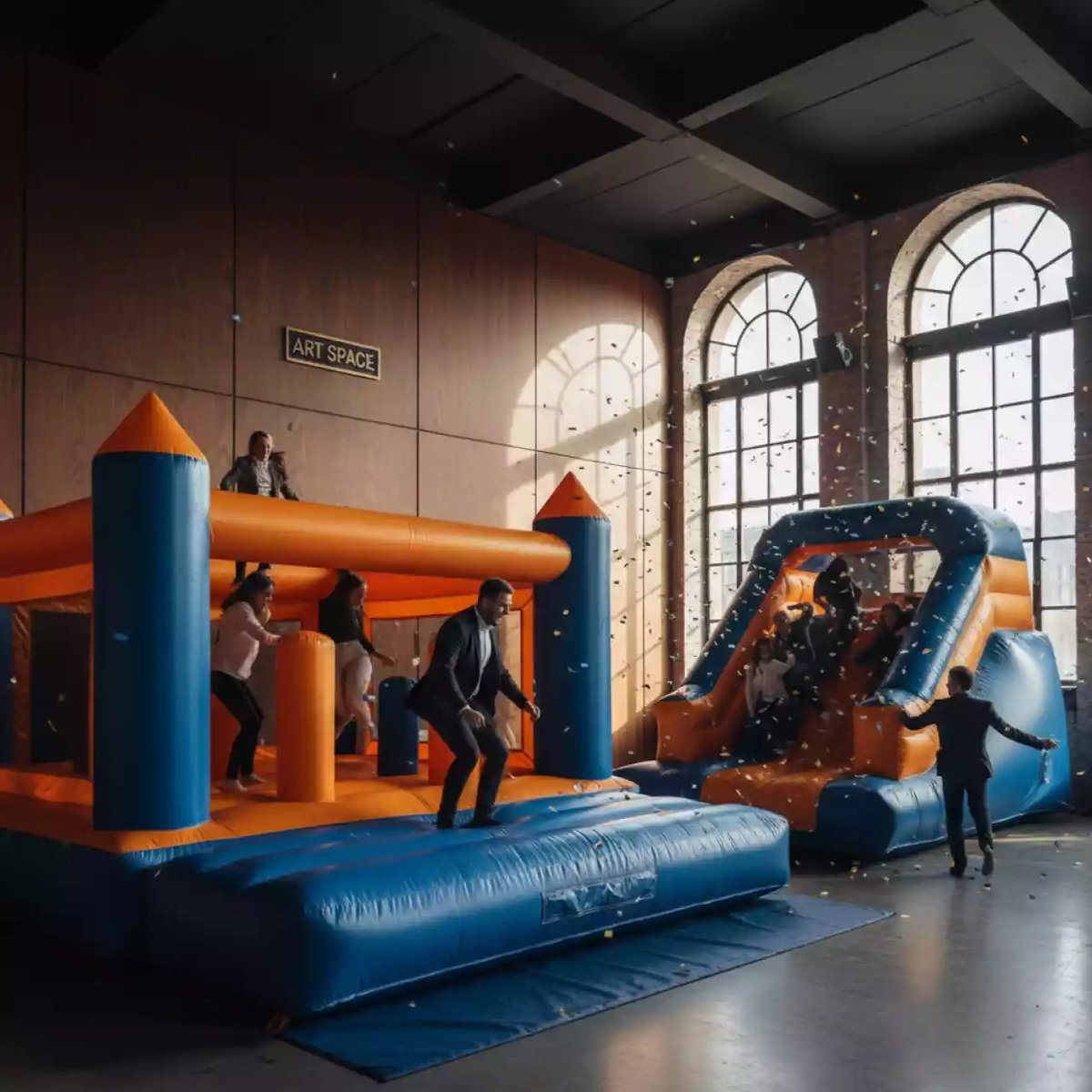 Аренда Аттракционы надувные для тимбилдинга АрсПро в лофте «Студия 21» — ART SPACE