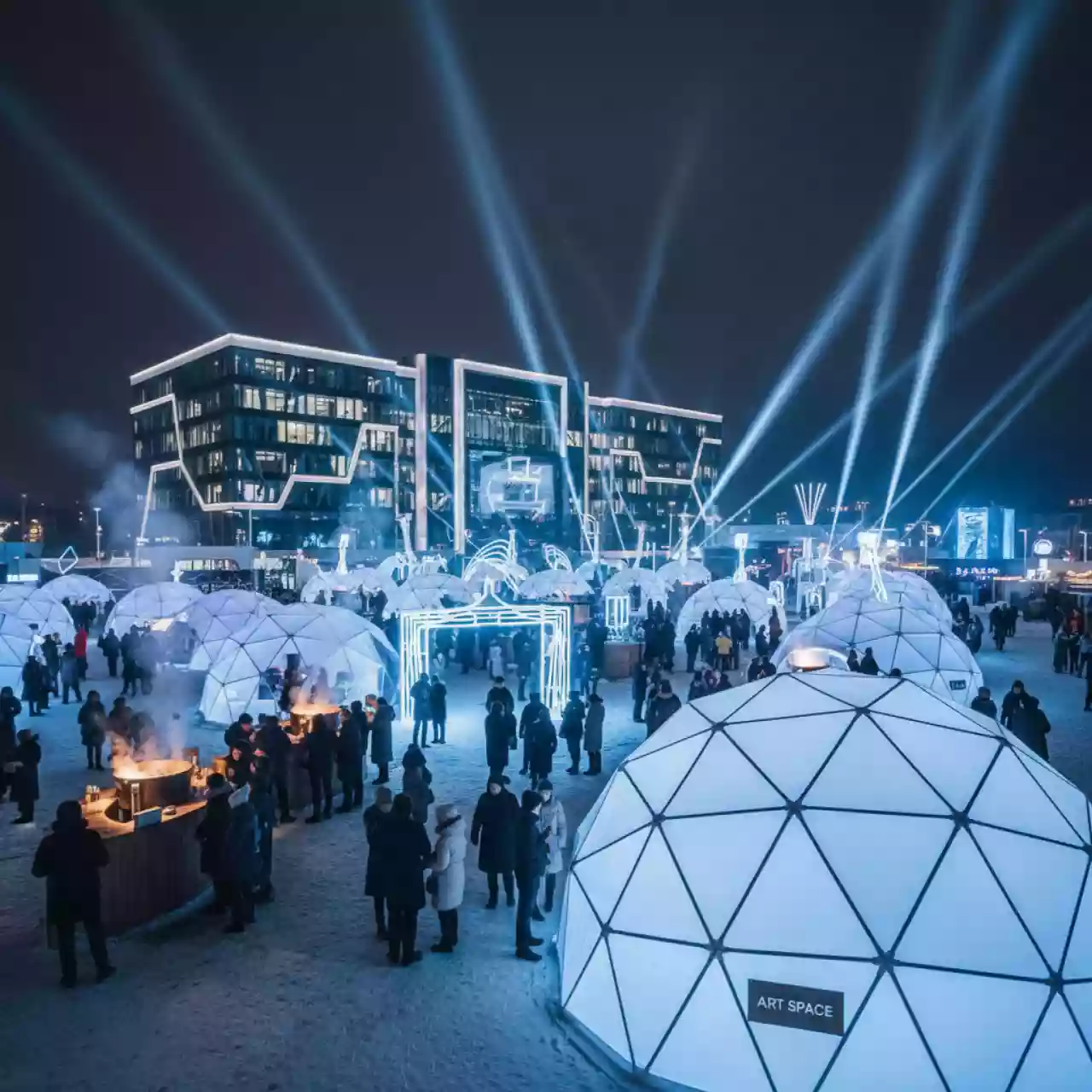 Аренда Аттракционы шатры интерактив оборудование бары и кейтеринг в Omega Sirius — ART SPACE