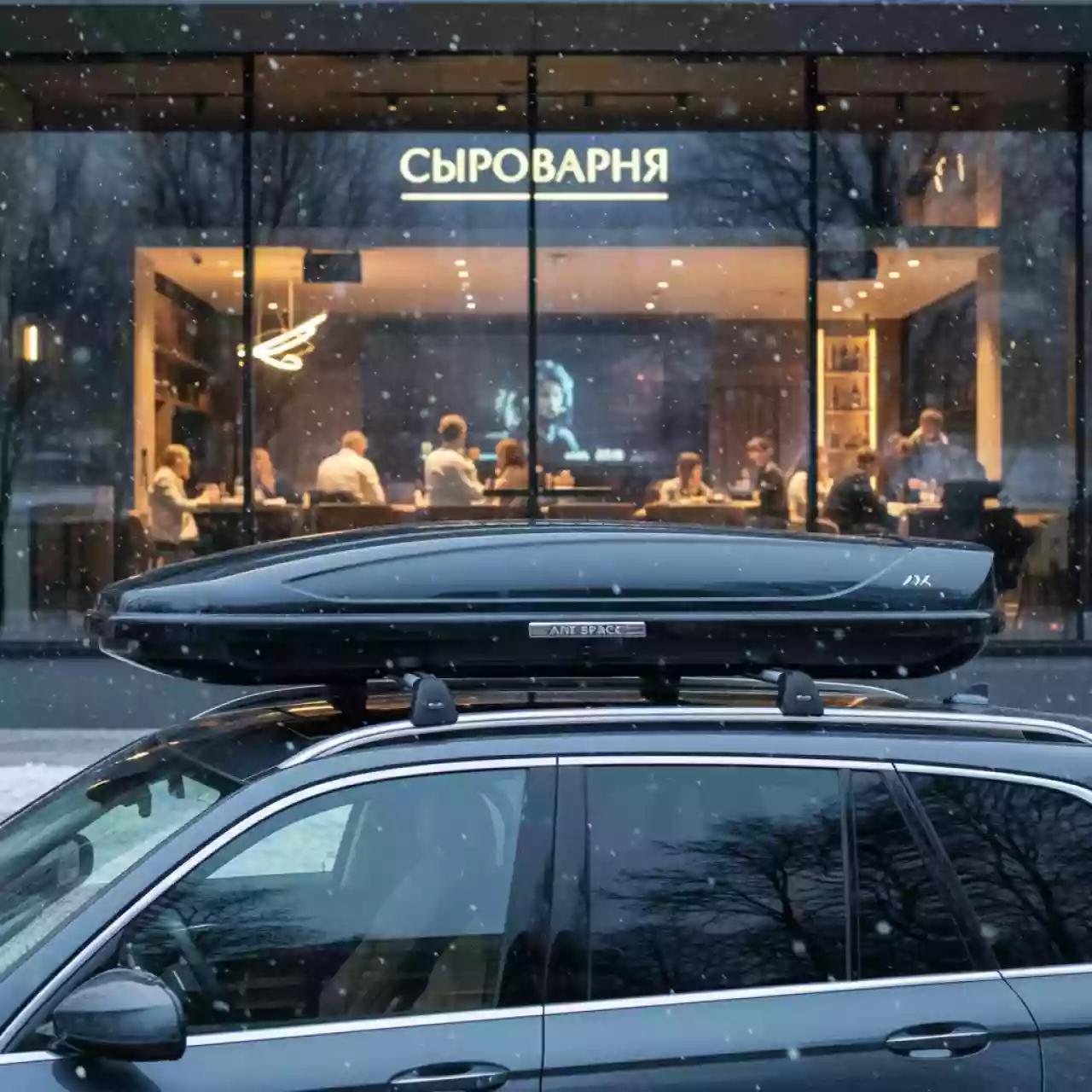 Аренда Автобокс Thule Motion XT L 450 л в ресторане «Сыроварня» — ART SPACE