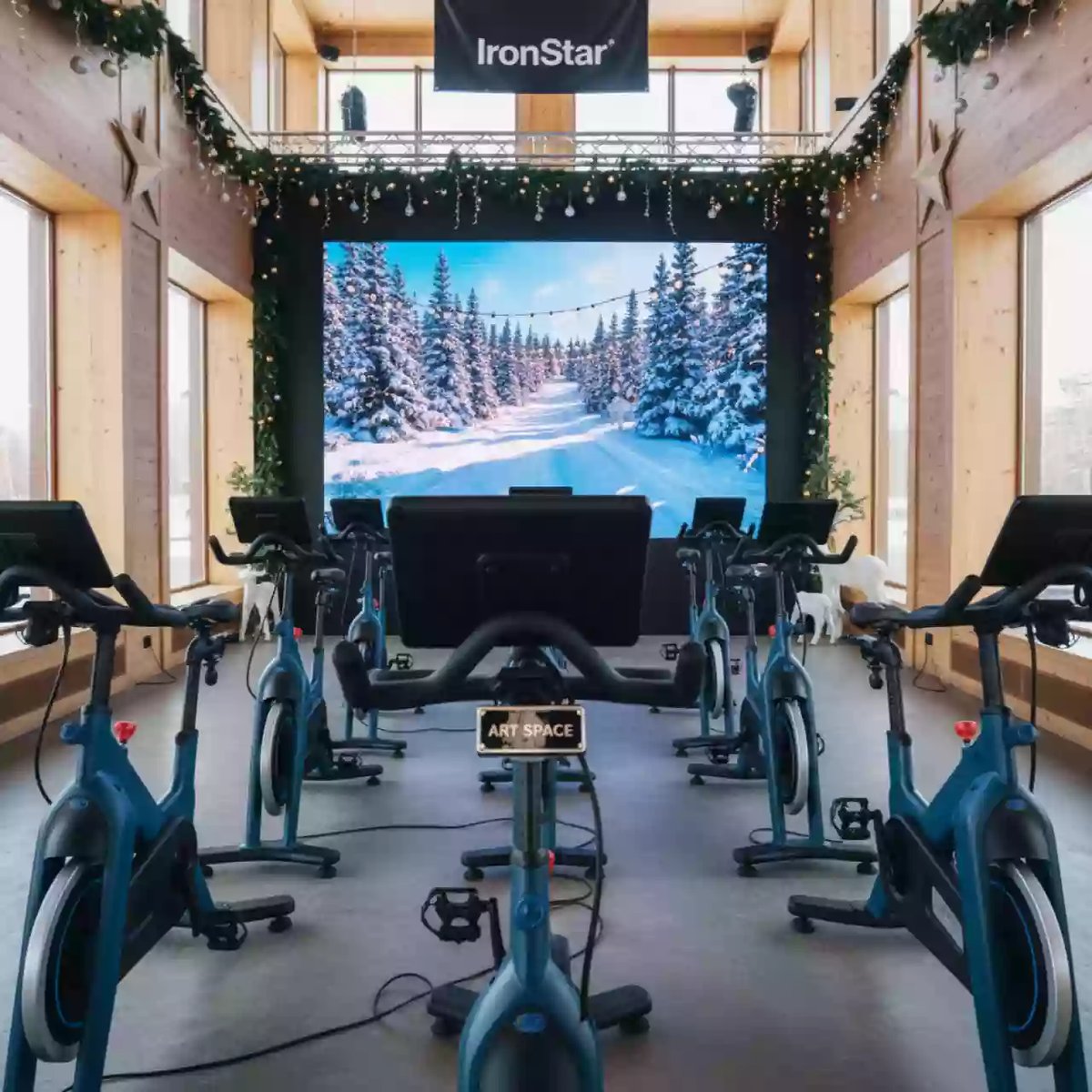 Аренда Автогонки новогодние на велотренажерах в ресторане «Магеллан» — ART SPACE