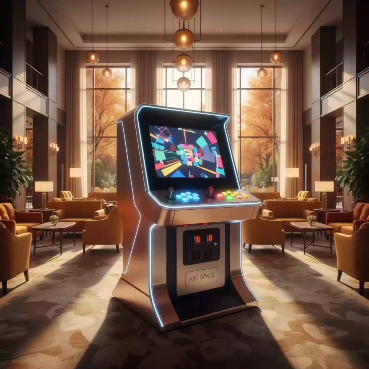 Аренда Автомат игровой Однорукий бандит Hotline в отеле Radisson Lazurnaya — ART SPACE