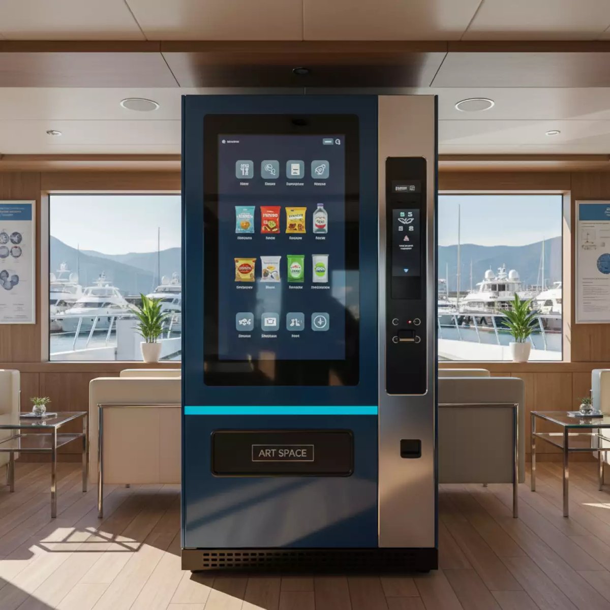 Аренда Автомат торговый на VIP-яхте (Имеретинский порт) — ART SPACE