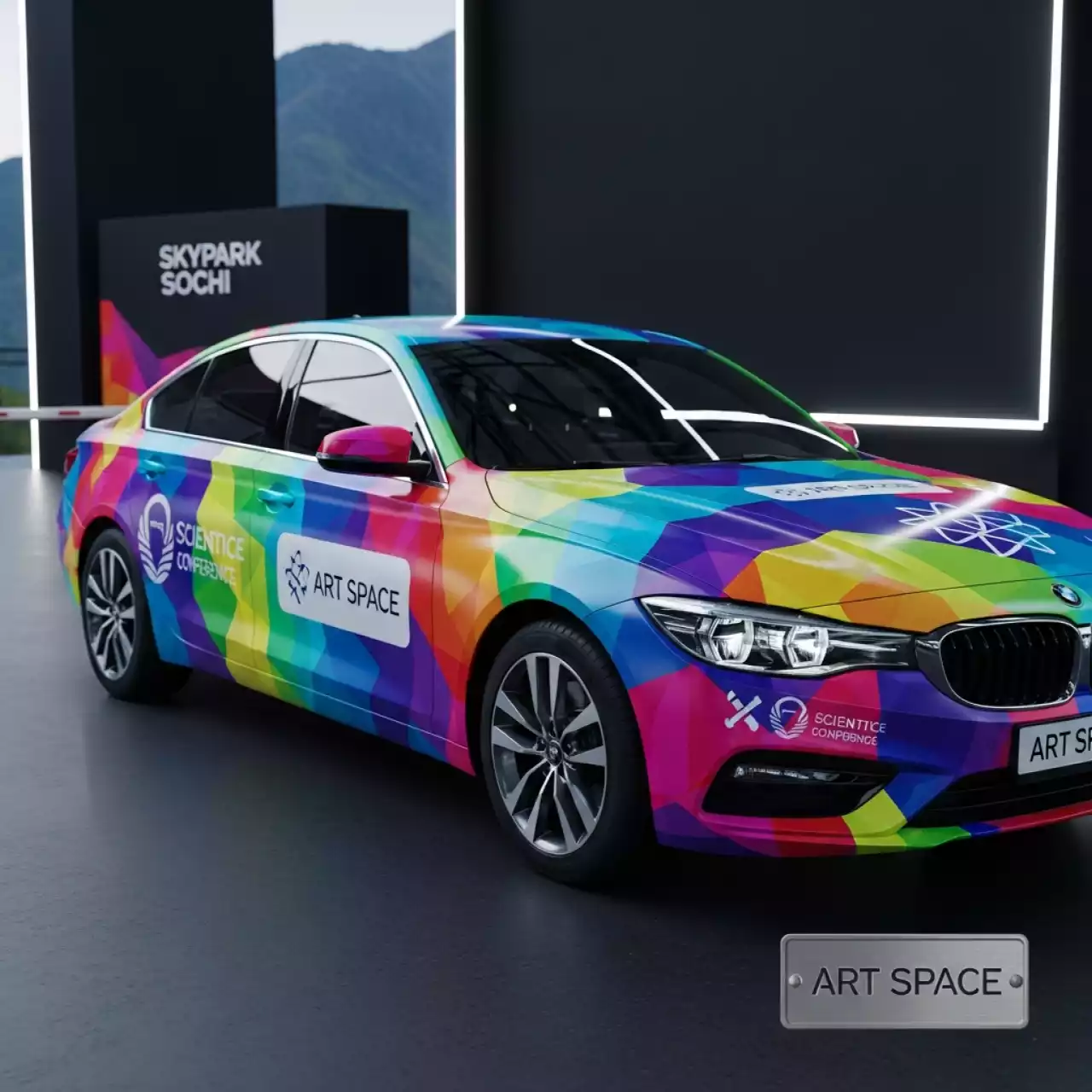 Аренда Автонаклейки полноцветные в Skypark Sochi — ART SPACE