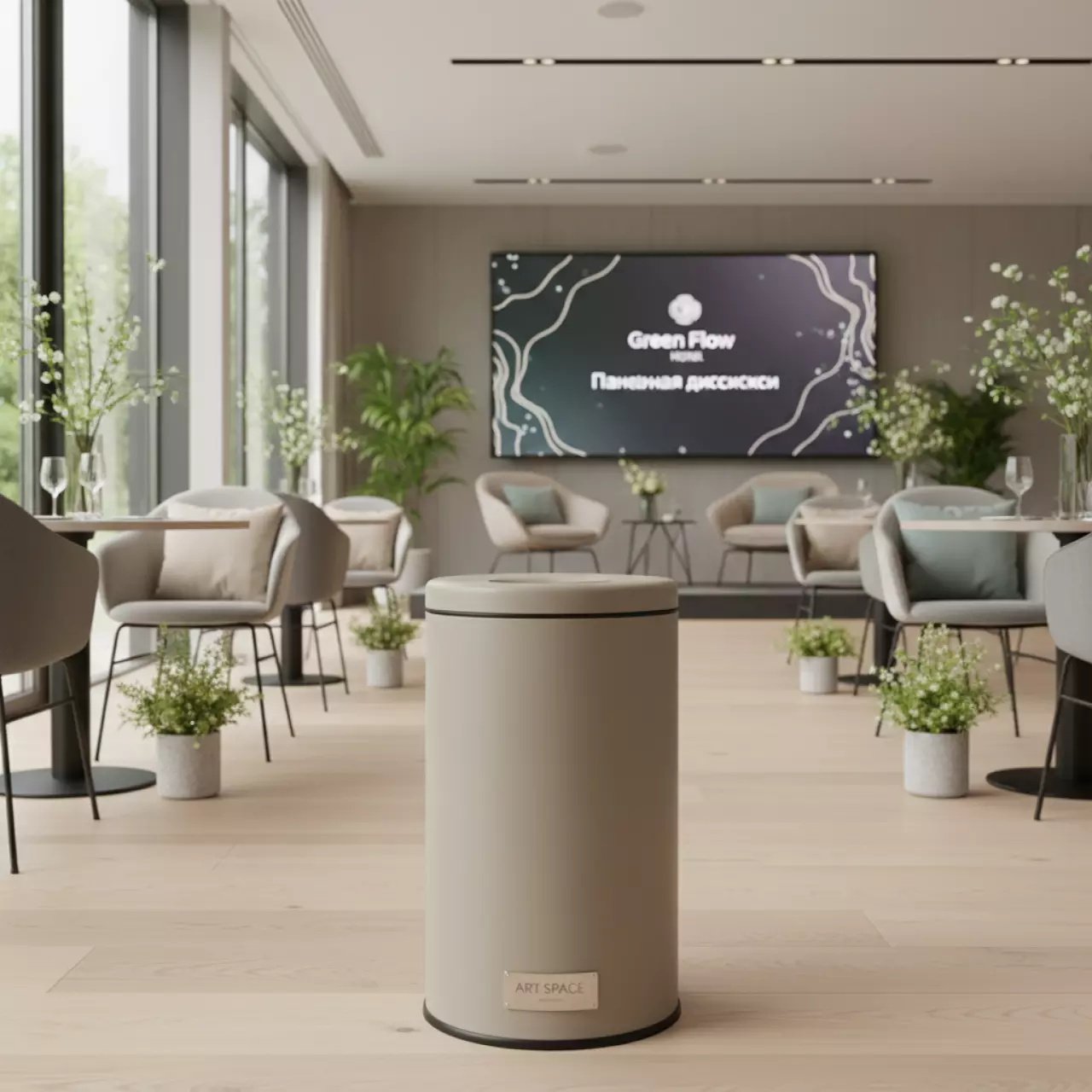 Аренда Бак мусорный 110 л в Green Flow Hotel — ART SPACE