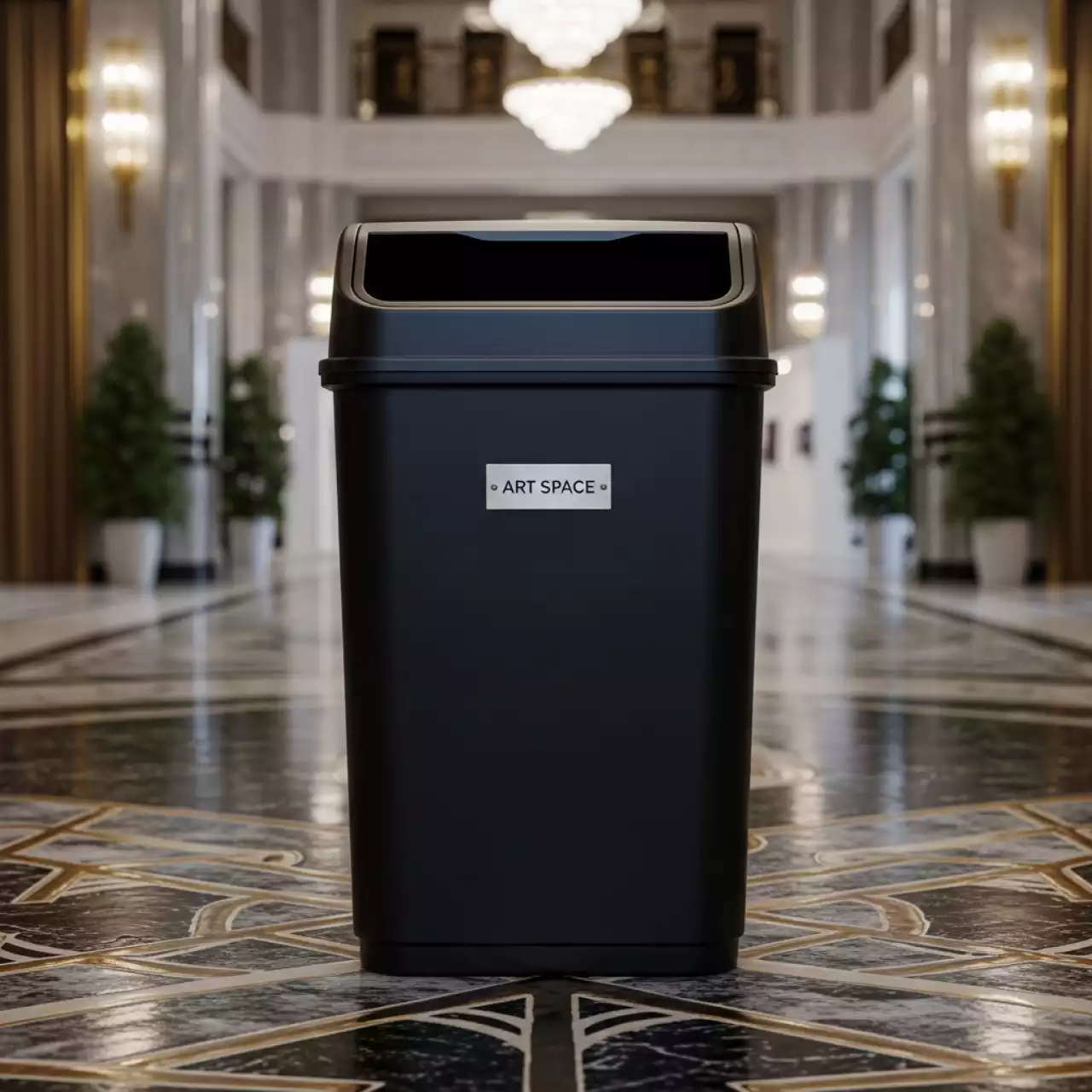 Аренда Бак мусорный 70 л с крышкой и пакетом в Гранд Отель Сочи — ART SPACE