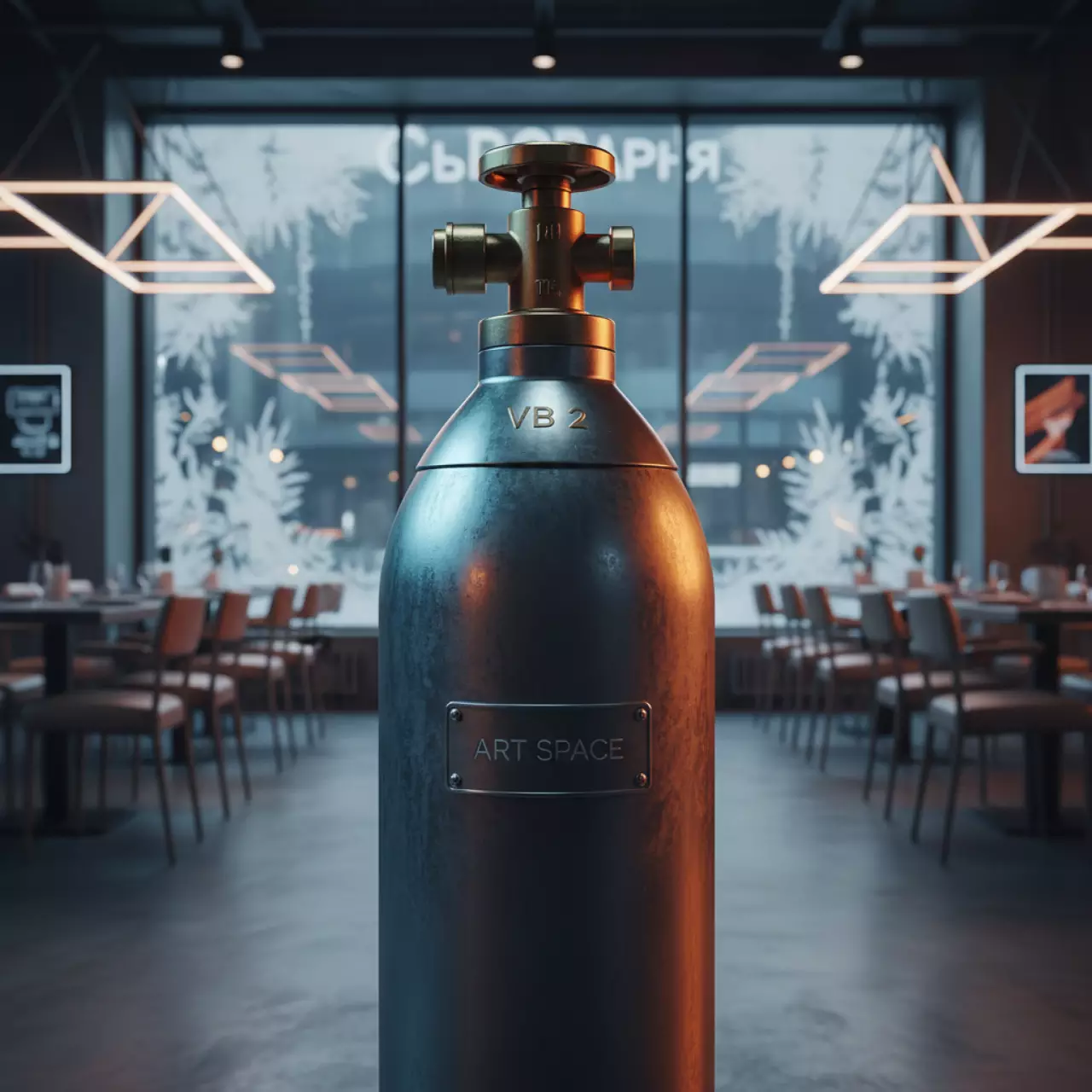Аренда Баллон газовый НЗГА 27 л с вентилем ВБ 2 в ресторане «Сыроварня» — ART SPACE