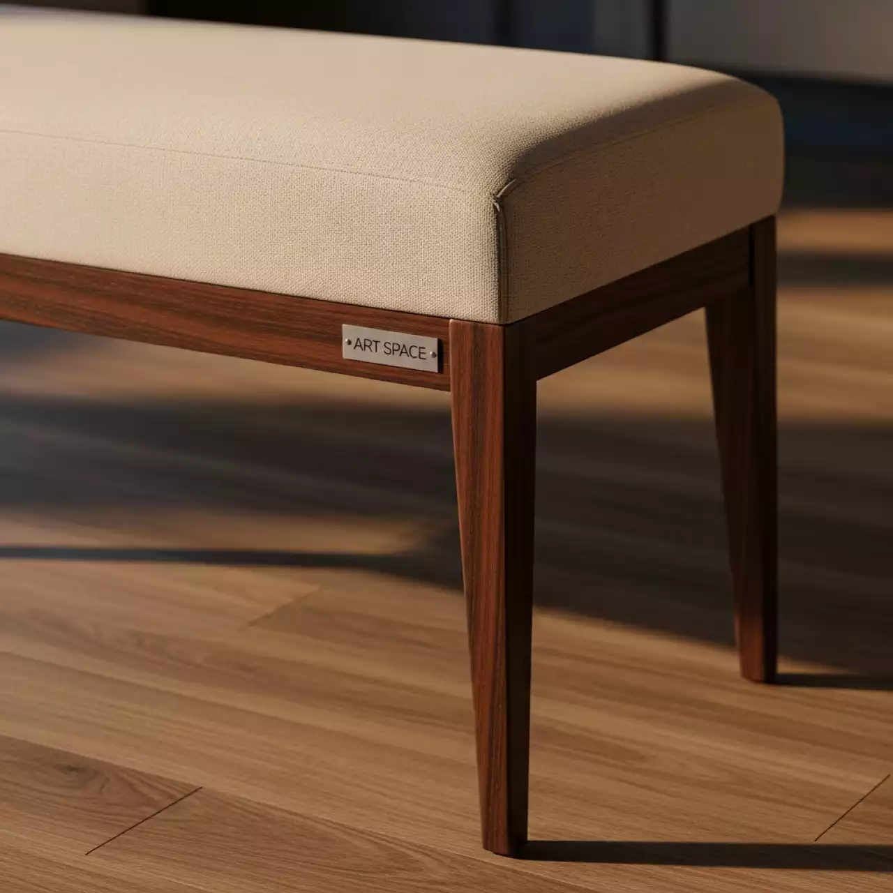 Аренда Банкетка Эйти бежевая венге в ресторане «Плакучая Ива» — ART SPACE