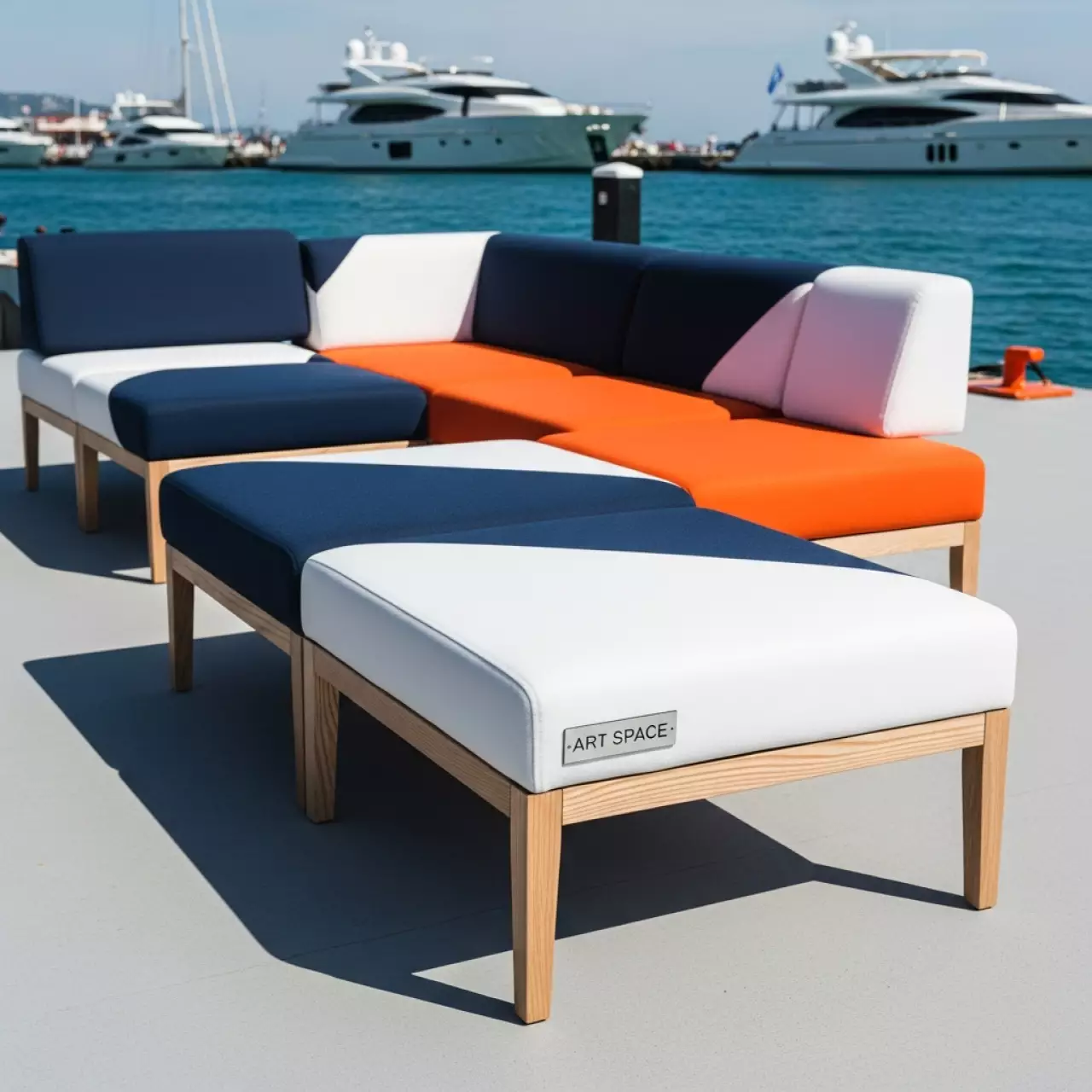 Аренда Банкетка модульная на парусной регате (Сочи) — ART SPACE