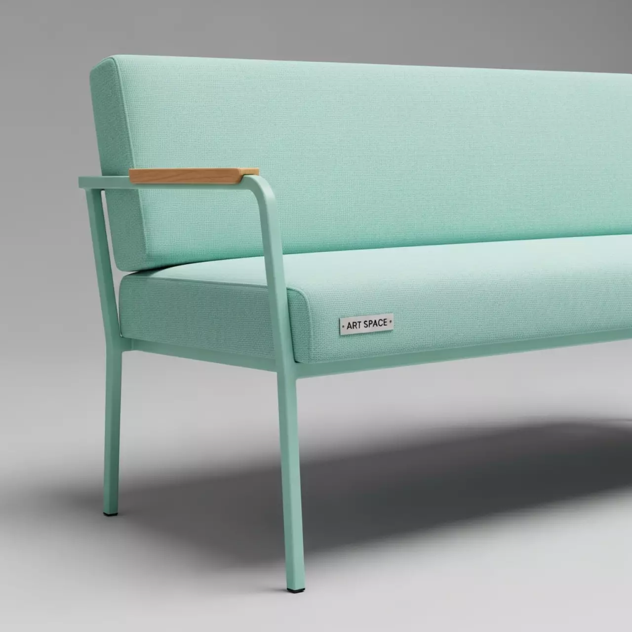 Аренда Банкетки со спинкой Block Mint в казино «Сочи» — ART SPACE