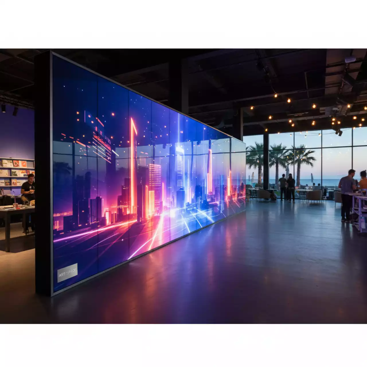 Аренда Баннер ламинированный транслюцентный Backlit Vikuflex 510 гр 50х1.6 м глянец в пляжном клубе Del Mar — ART SPACE