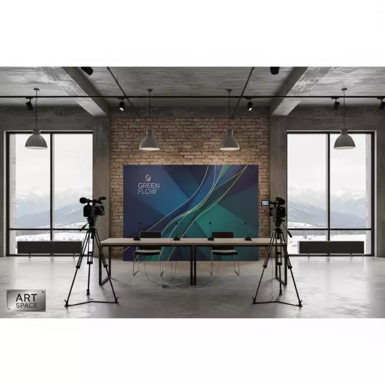 Аренда Баннер литой Blackout двусторонний Vikuflex 440 гр в Green Flow Hotel — ART SPACE