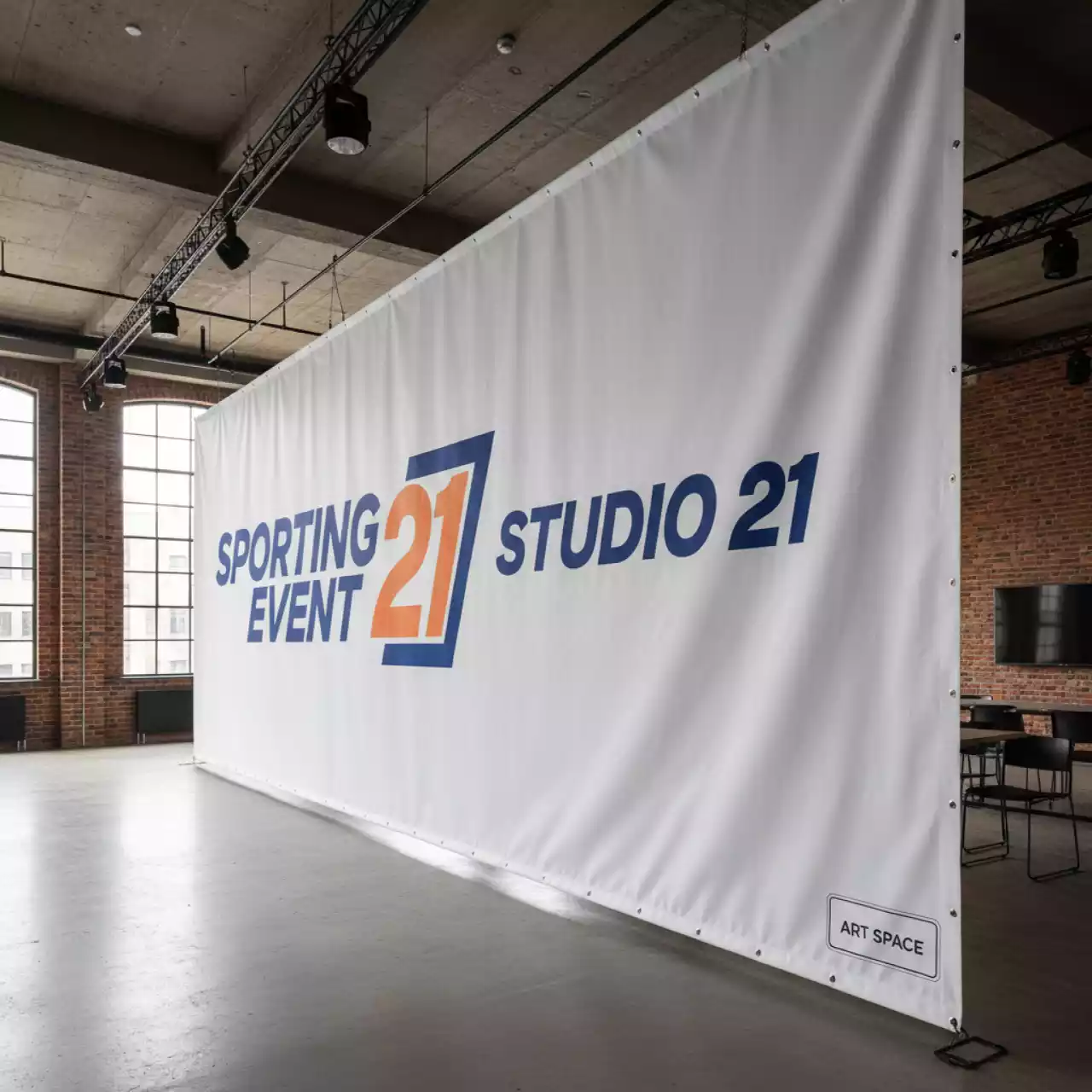 Аренда Баннер Vikuflex A 50x3,2 м в лофте «Студия 21» — ART SPACE