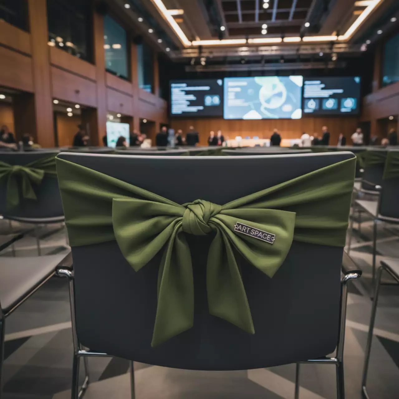 Аренда Бант оливковый 14х250 см в Alpha Sirius — ART SPACE