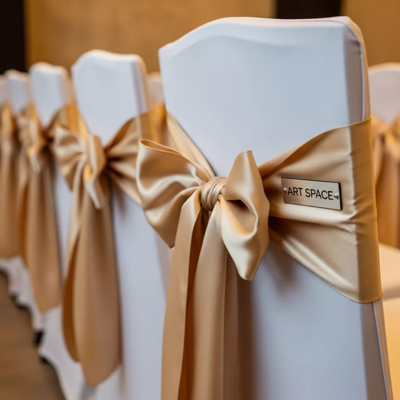 Аренда Банты цвета шампань в ресторане «Плакучая Ива» — ART SPACE
