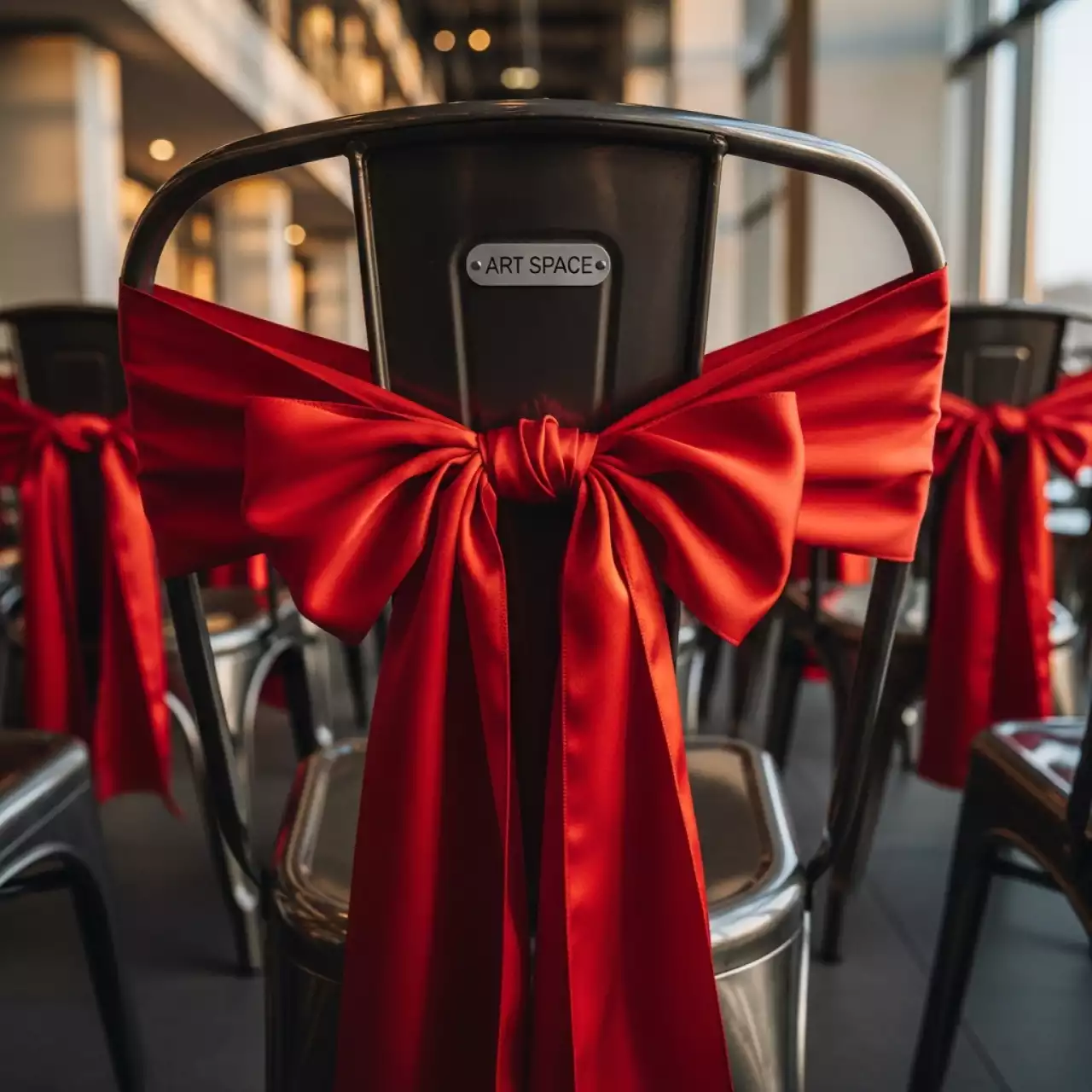 Аренда Банты на стулья красные в отеле «Звездный» — ART SPACE