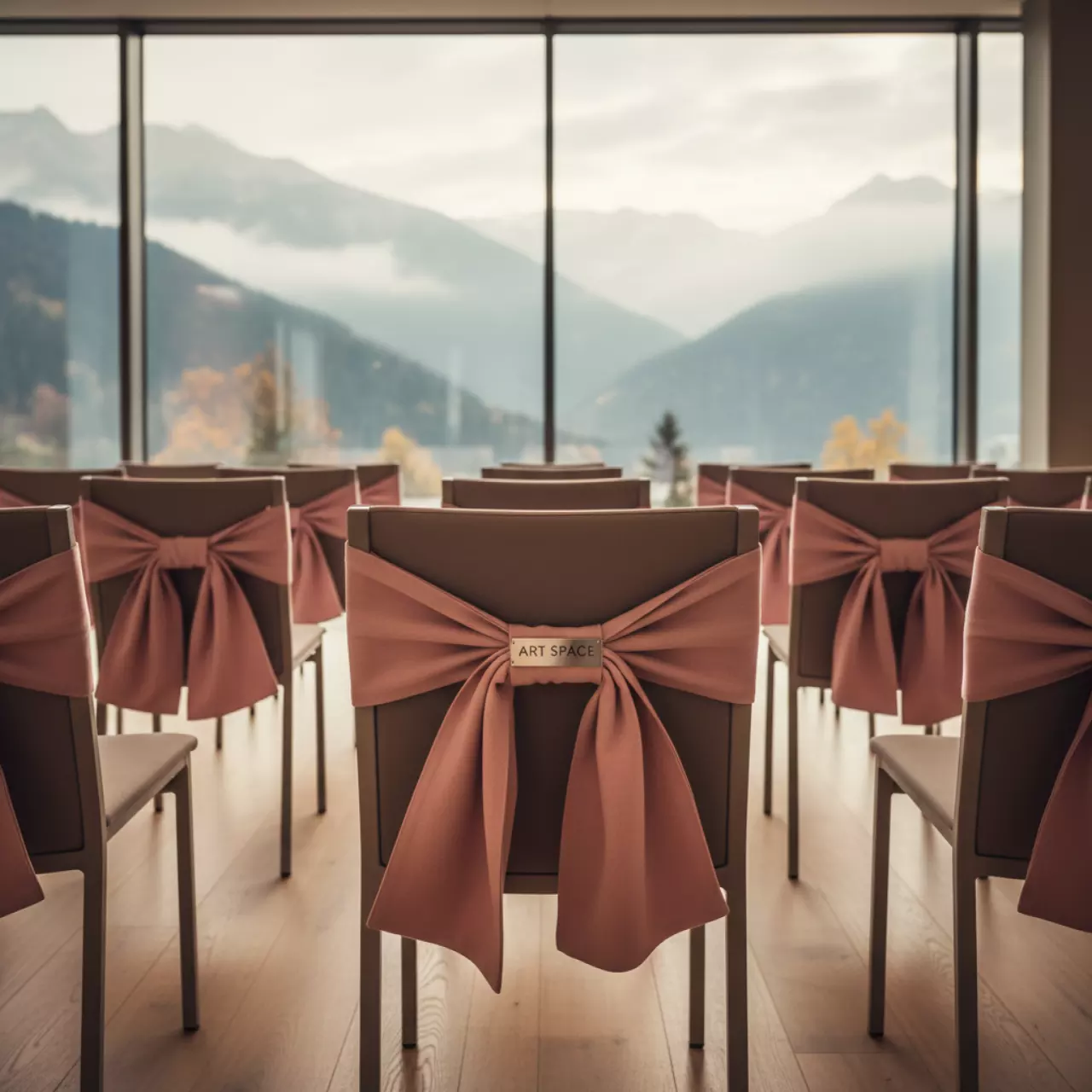 Аренда Банты на стулья розовые в Green Flow Hotel — ART SPACE