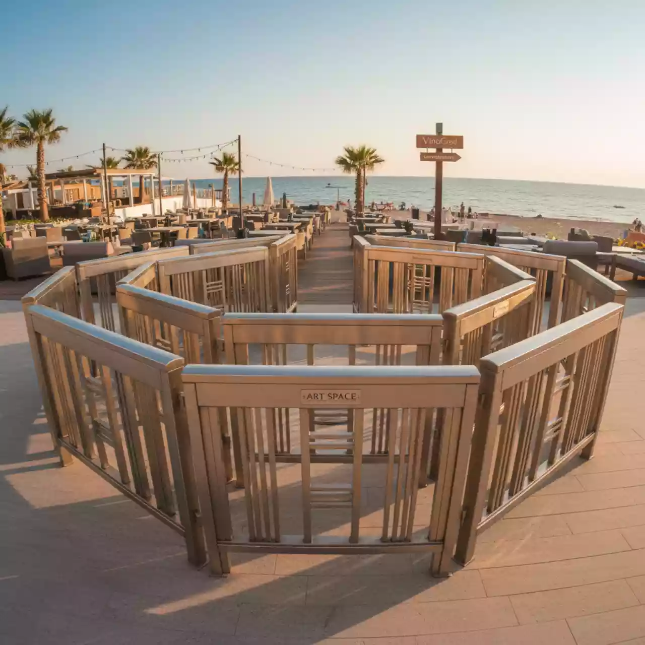 Аренда Барьеры силовые в пляжном комплексе VinoGrad — ART SPACE