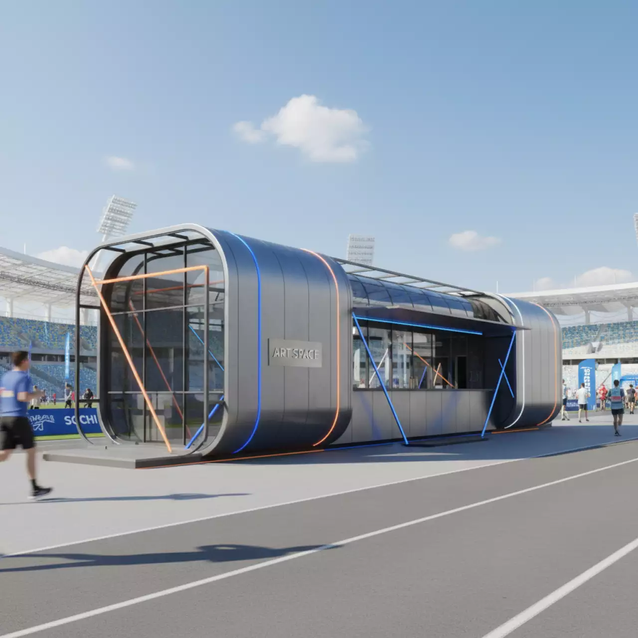 Аренда Бар фудкорт "Самолет" на арене «Фишт» — ART SPACE