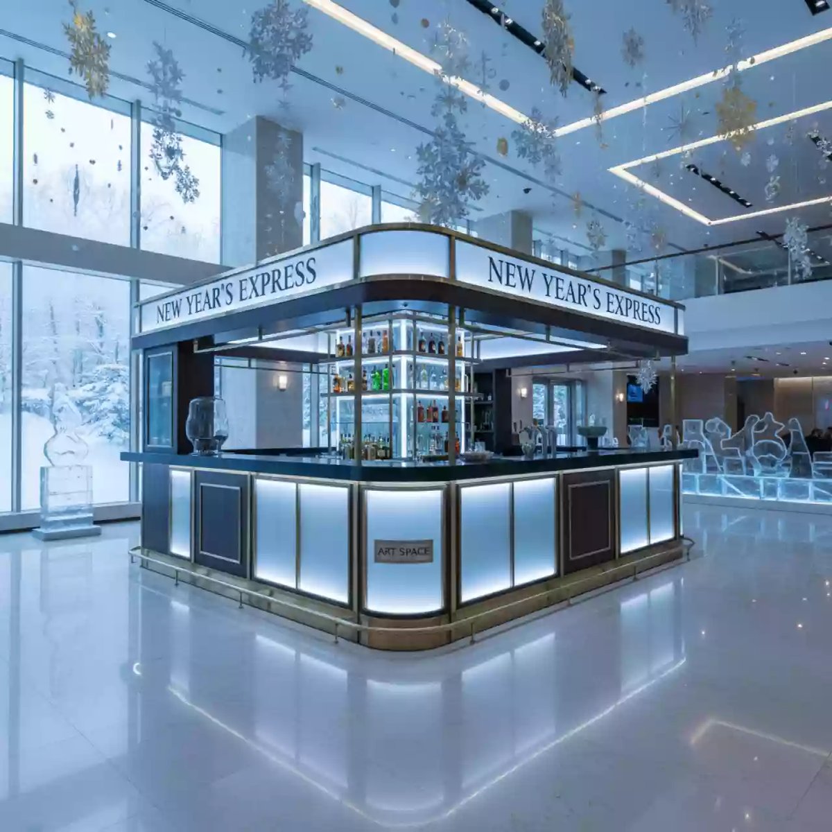 Аренда Бар новогодний экспресс в Novotel Resort — ART SPACE