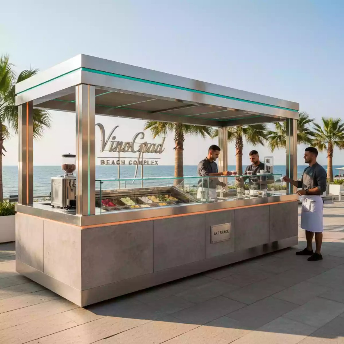Аренда Бар выездной мороженого в пляжном комплексе VinoGrad — ART SPACE