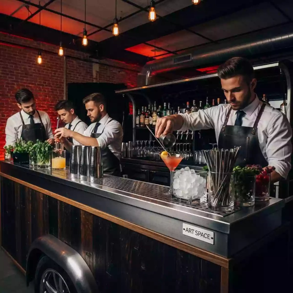 Аренда Бар выездной на свадьбу в лофте «Студия 21» — ART SPACE